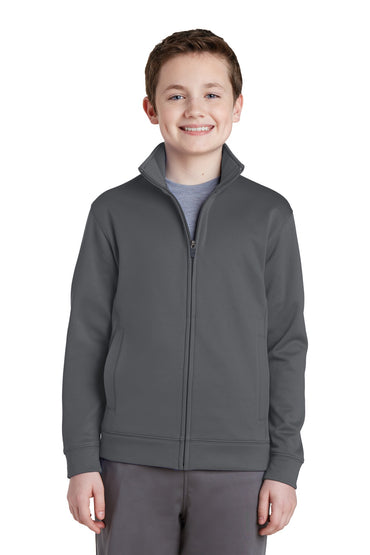 Sport-Tek- Sport-Tek® Youth Sport-Wick® Fleece Full-Zip Jacket. YST241-Medtech- 2