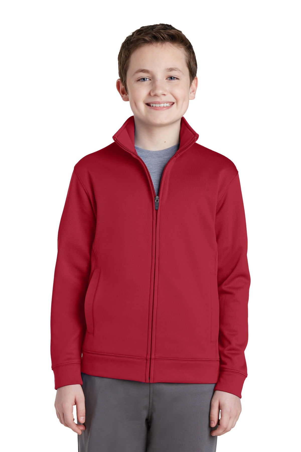 Sport-Tek- Sport-Tek® Youth Sport-Wick® Fleece Full-Zip Jacket. YST241-Medtech- 3