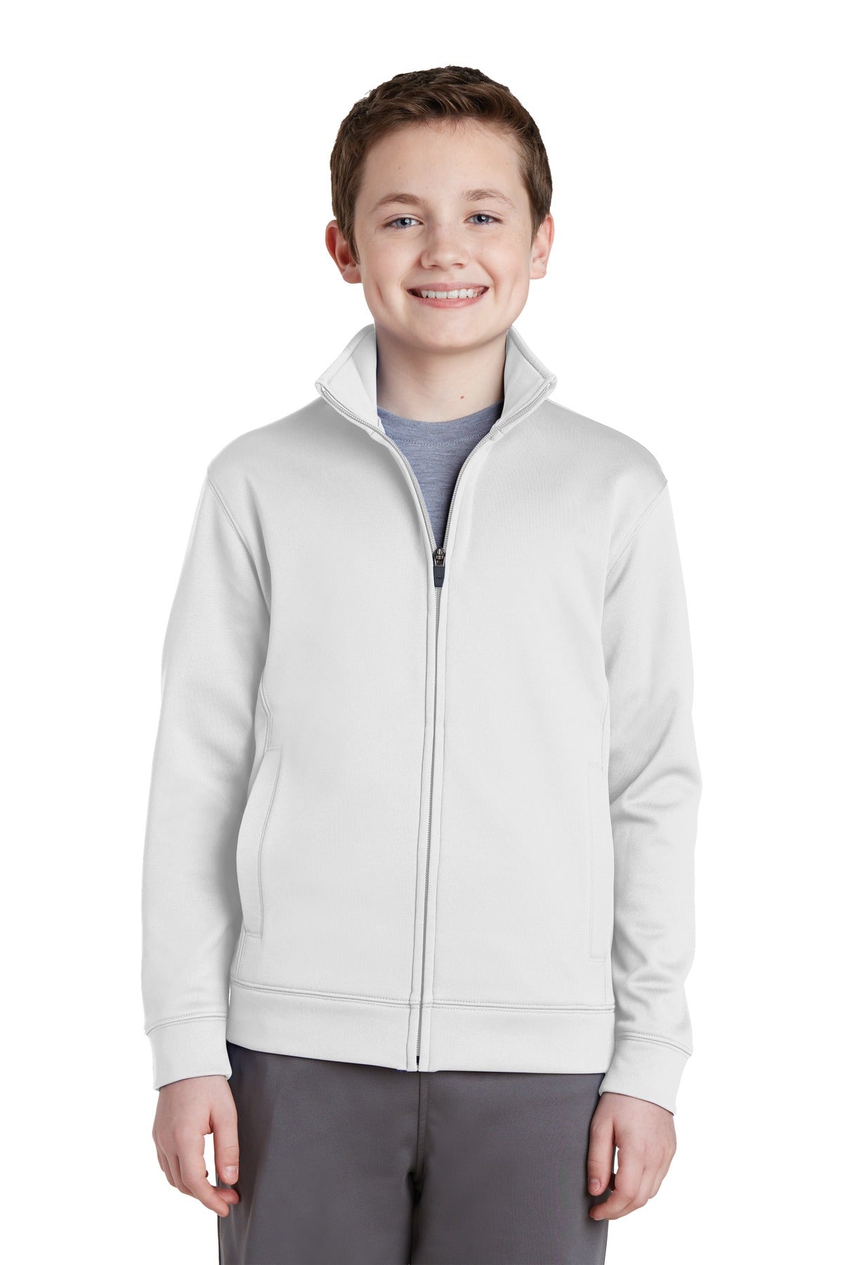 Sport-Tek- Sport-Tek® Youth Sport-Wick® Fleece Full-Zip Jacket. YST241-Medtech- 6