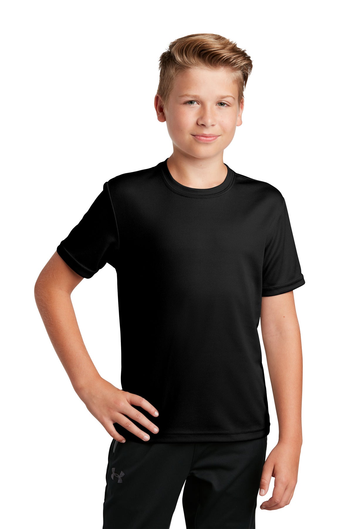 Sport-Tek- Sport-Tek® Youth PosiCharge® RacerMesh® Tee. YST340-Medtech- 1