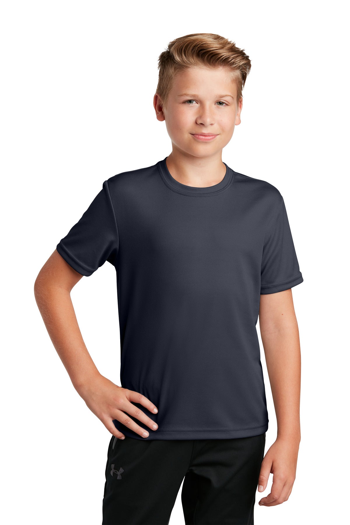 Sport-Tek- Sport-Tek® Youth PosiCharge® RacerMesh® Tee. YST340-Medtech- 3