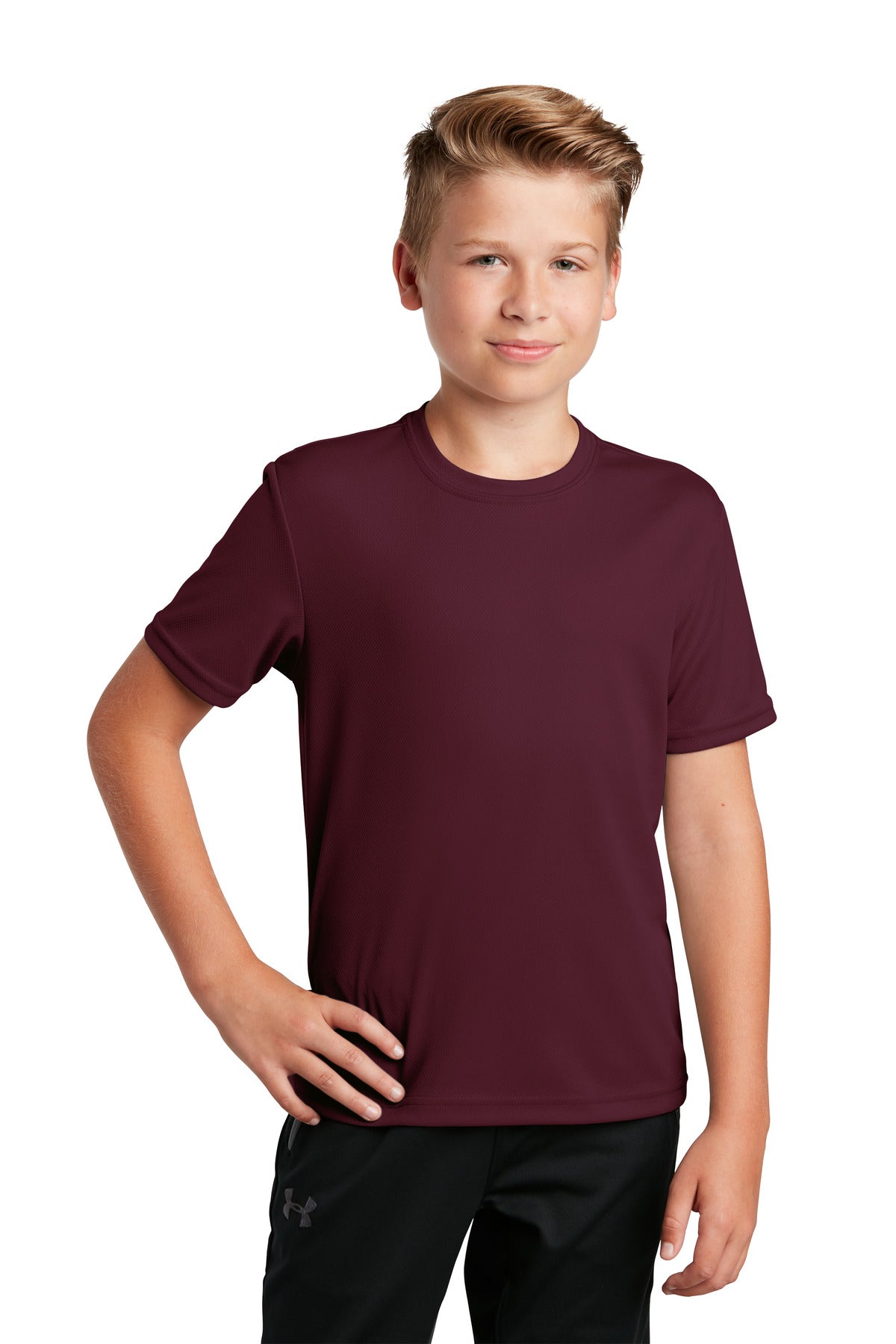 Sport-Tek- Sport-Tek® Youth PosiCharge® RacerMesh® Tee. YST340-Medtech- 5