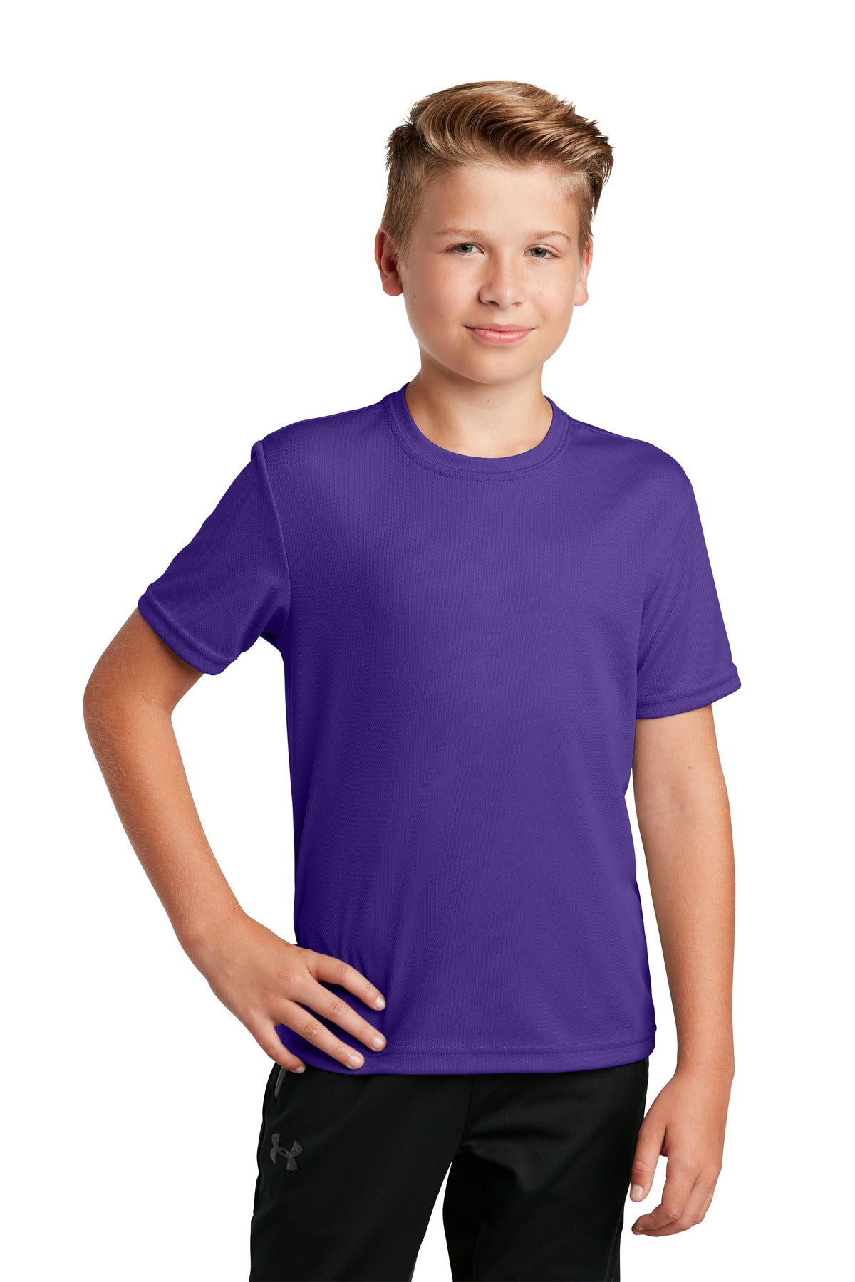 Sport-Tek- Sport-Tek® Youth PosiCharge® RacerMesh® Tee. YST340-Medtech- 9