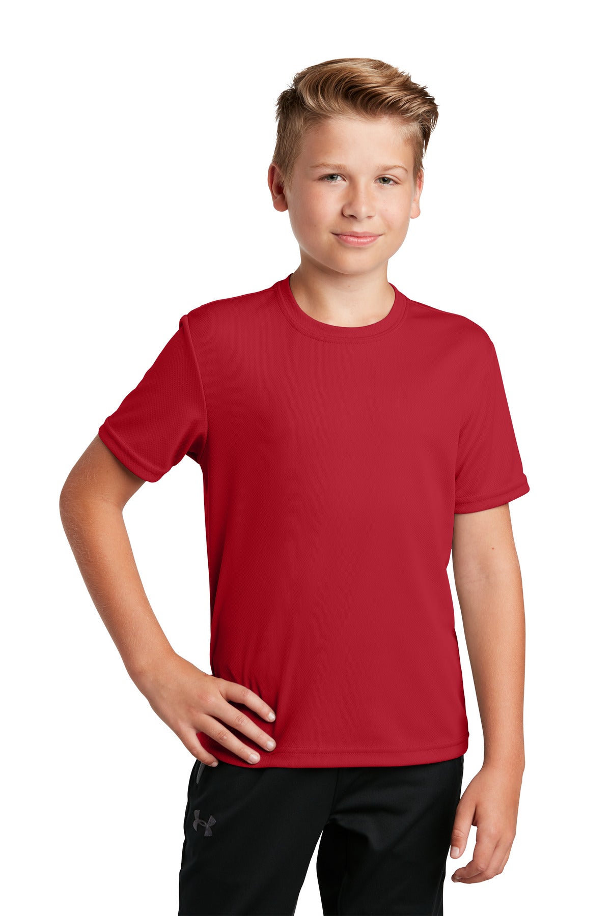 Sport-Tek- Sport-Tek® Youth PosiCharge® RacerMesh® Tee. YST340-Medtech- 12