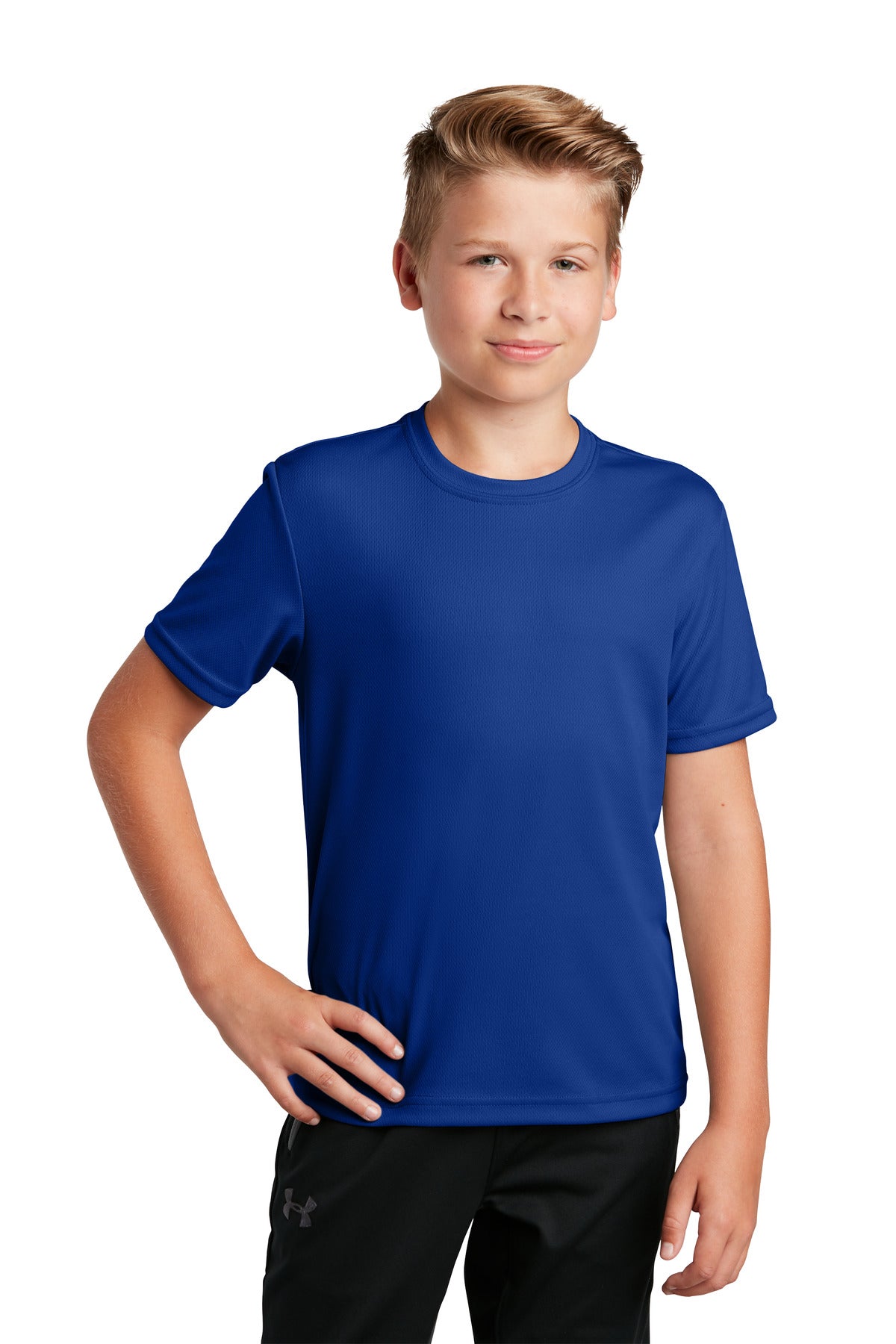 Sport-Tek- Sport-Tek® Youth PosiCharge® RacerMesh® Tee. YST340-Medtech- 13