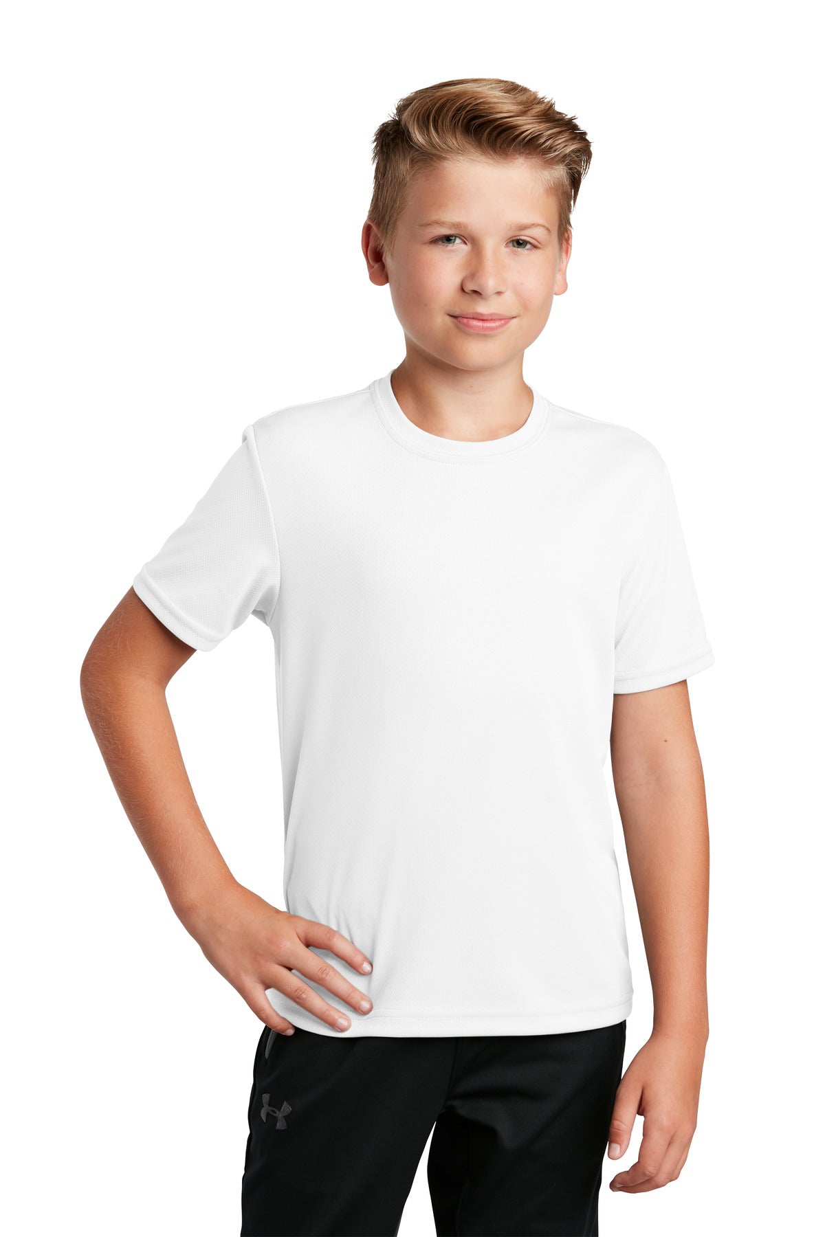 Sport-Tek- Sport-Tek® Youth PosiCharge® RacerMesh® Tee. YST340-Medtech- 14