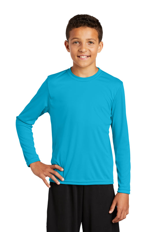 Sport-Tek- Sport-Tek® Youth Long Sleeve PosiCharge® Competitor™ Tee. YST350LS-Medtech- 1