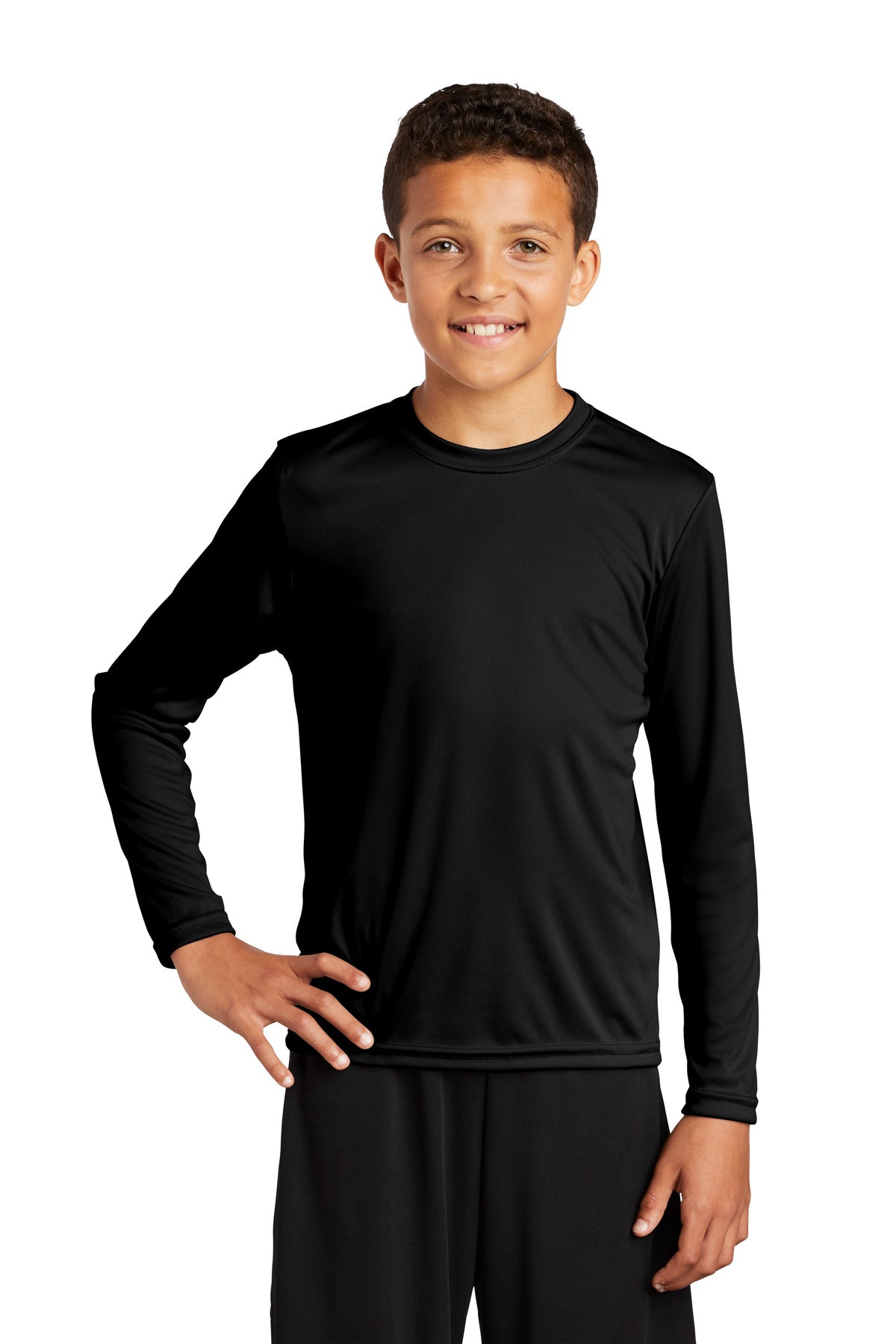 Sport-Tek- Sport-Tek® Youth Long Sleeve PosiCharge® Competitor™ Tee. YST350LS-Medtech- 2