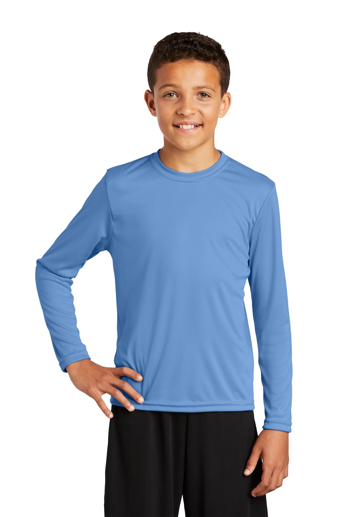 Sport-Tek- Sport-Tek® Youth Long Sleeve PosiCharge® Competitor™ Tee. YST350LS-Medtech- 3