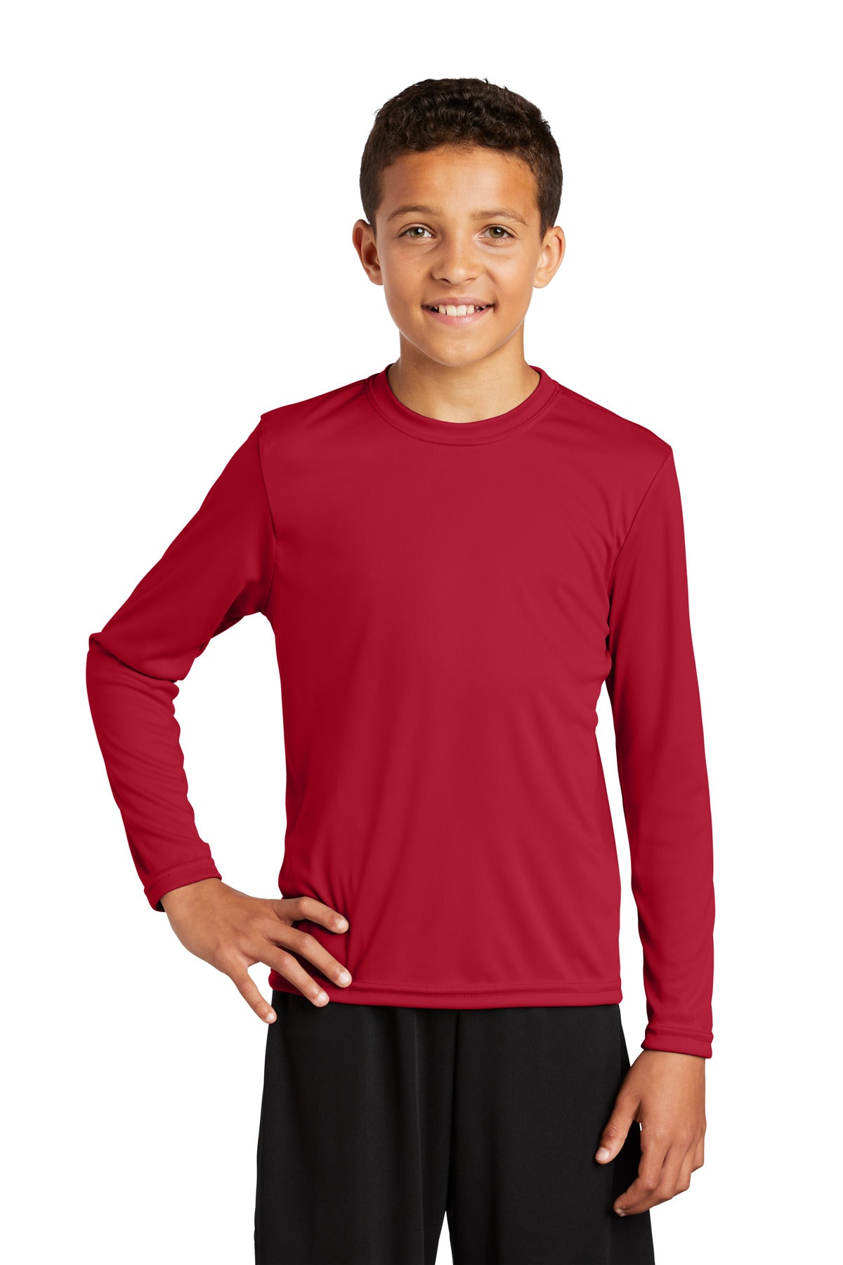 Sport-Tek- Sport-Tek® Youth Long Sleeve PosiCharge® Competitor™ Tee. YST350LS-Medtech- 5