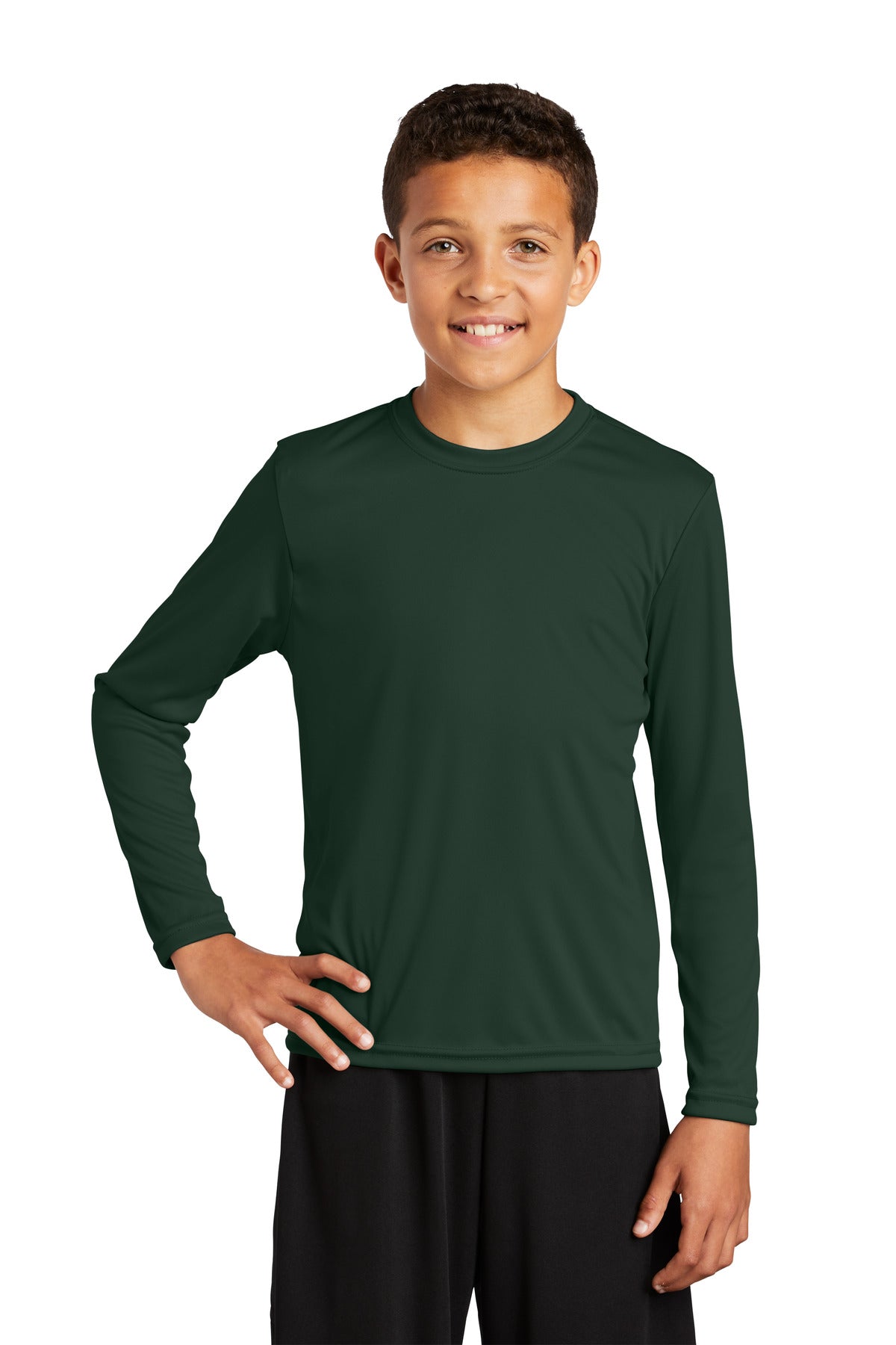 Sport-Tek- Sport-Tek® Youth Long Sleeve PosiCharge® Competitor™ Tee. YST350LS-Medtech- 6