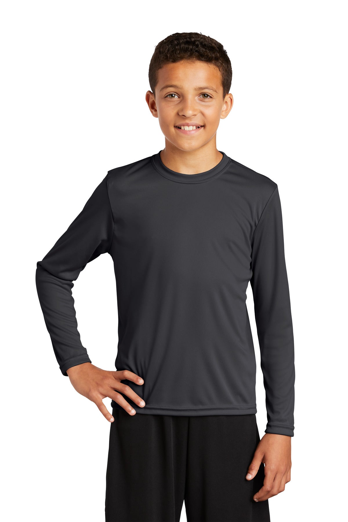 Sport-Tek- Sport-Tek® Youth Long Sleeve PosiCharge® Competitor™ Tee. YST350LS-Medtech- 11