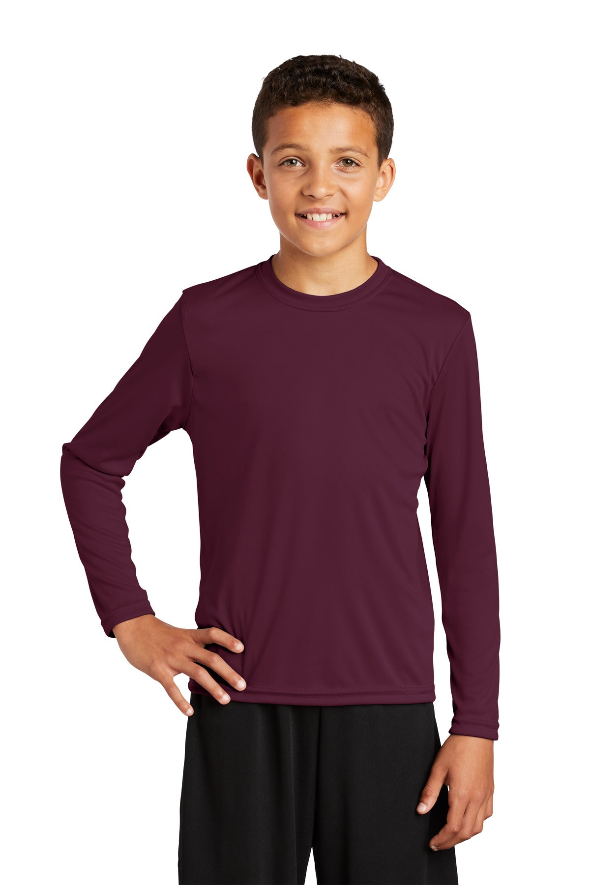 Sport-Tek- Sport-Tek® Youth Long Sleeve PosiCharge® Competitor™ Tee. YST350LS-Medtech- 14