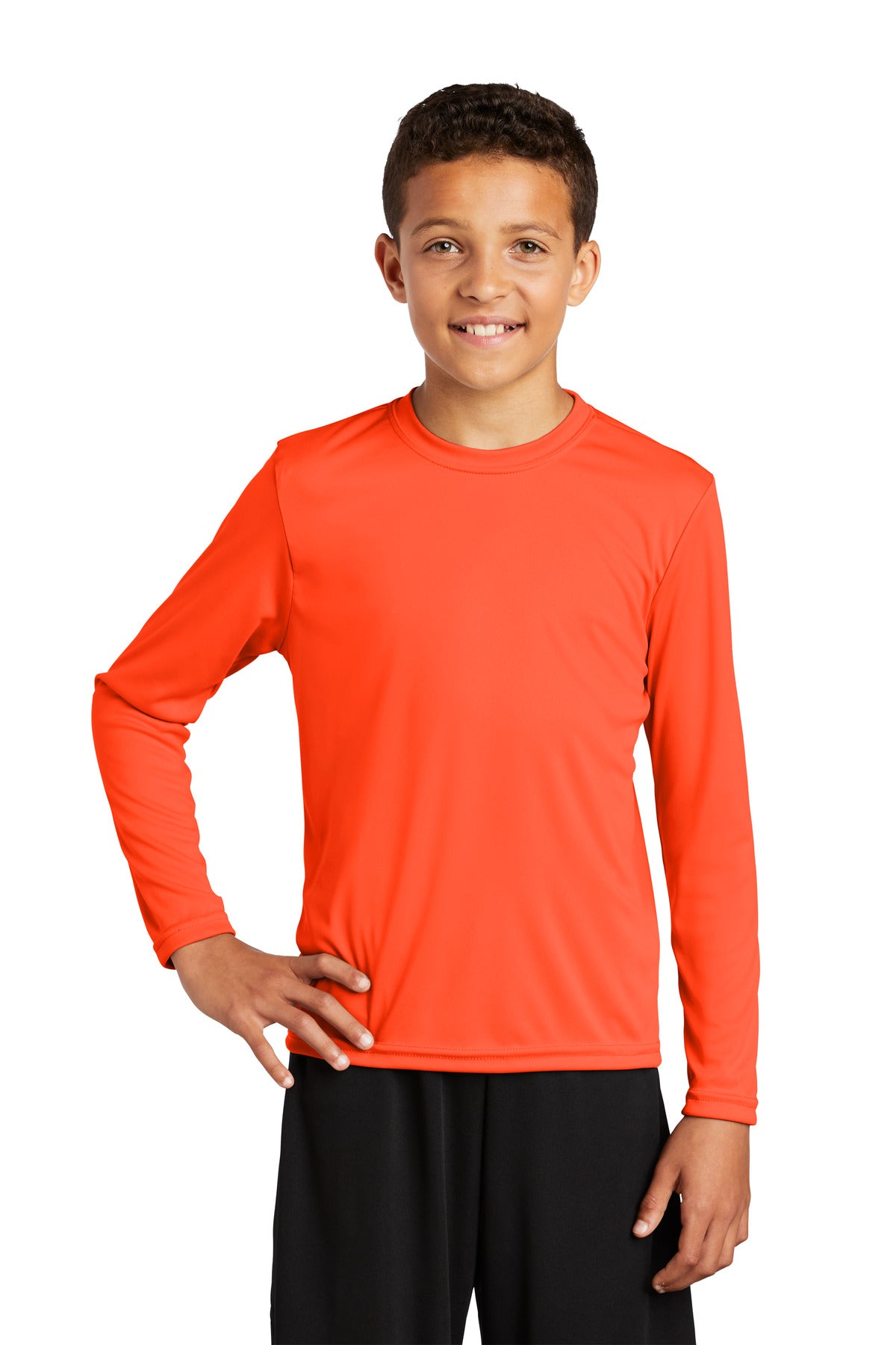 Sport-Tek- Sport-Tek® Youth Long Sleeve PosiCharge® Competitor™ Tee. YST350LS-Medtech- 15