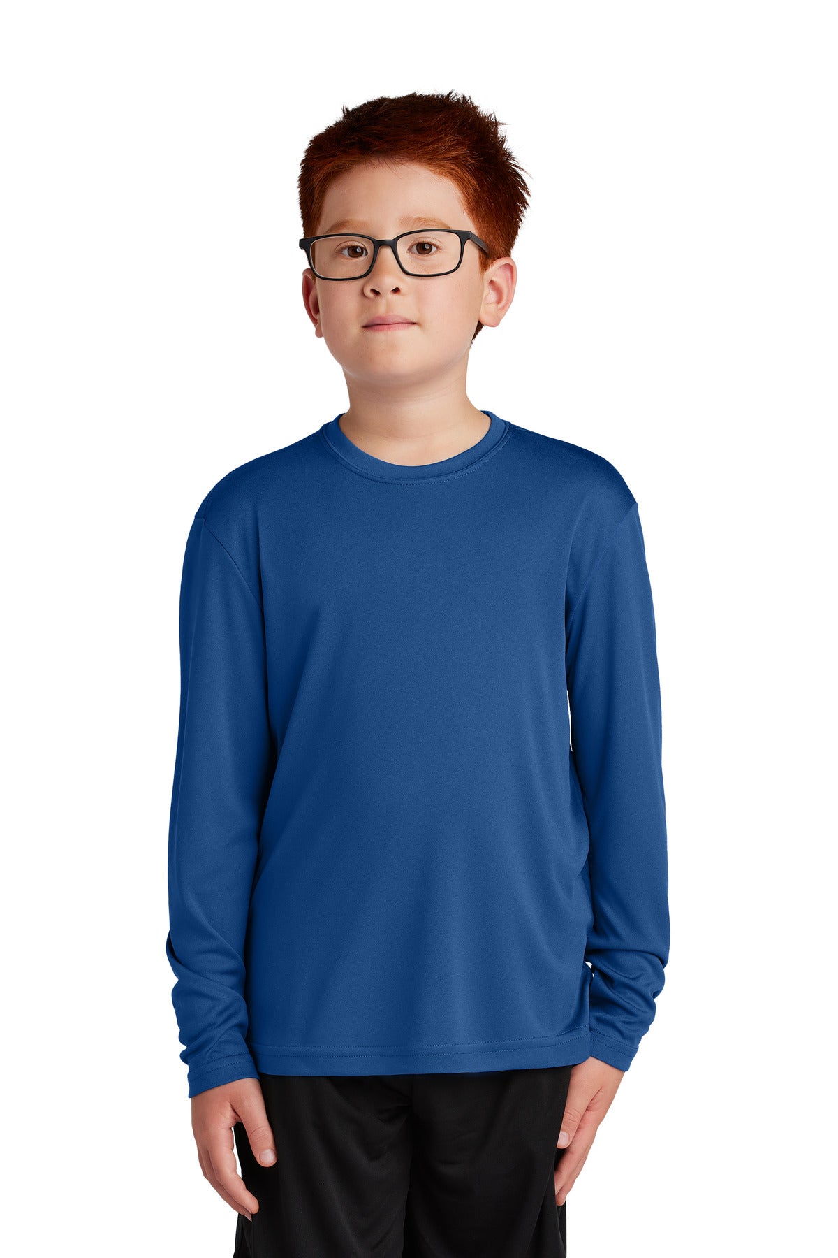 Sport-Tek- Sport-Tek® Youth Long Sleeve PosiCharge® Competitor™ Tee. YST350LS-Medtech- 19