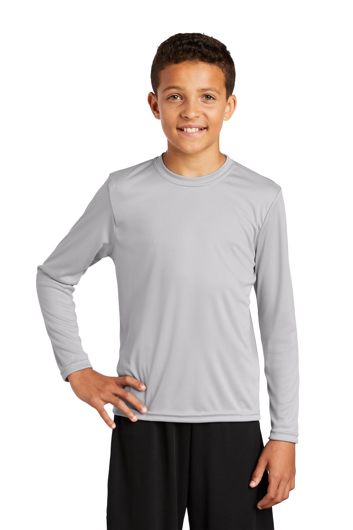 Sport-Tek- Sport-Tek® Youth Long Sleeve PosiCharge® Competitor™ Tee. YST350LS-Medtech- 20