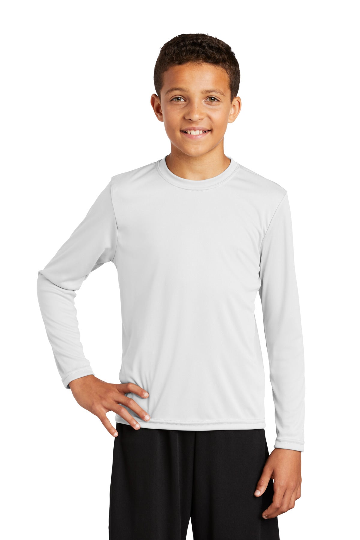 Sport-Tek- Sport-Tek® Youth Long Sleeve PosiCharge® Competitor™ Tee. YST350LS-Medtech- 24