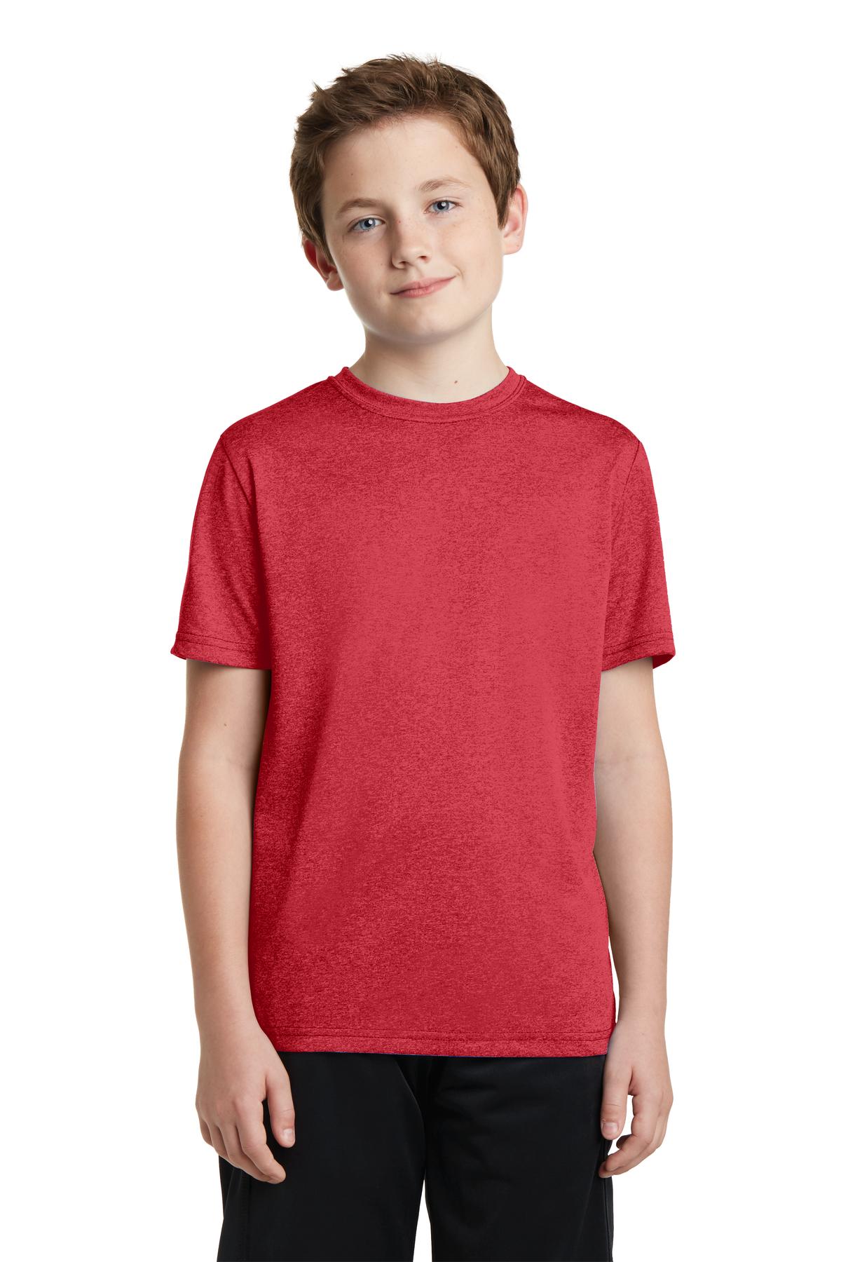 Sport-Tek- Sport-Tek® Youth Heather Contender™ Tee. YST360-Medtech- 3