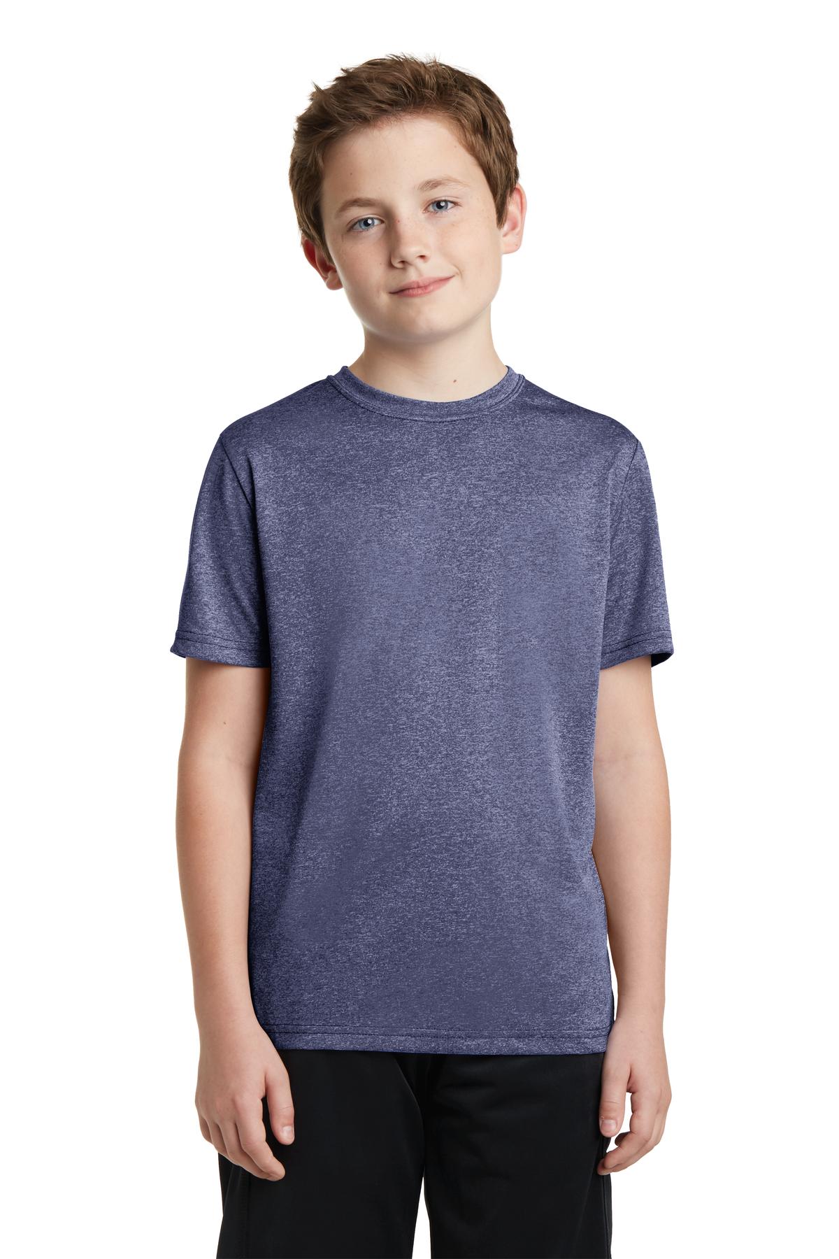 Sport-Tek- Sport-Tek® Youth Heather Contender™ Tee. YST360-Medtech- 4