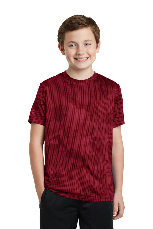 Sport-Tek- Sport-Tek® Youth CamoHex Tee. YST370-Medtech- 1