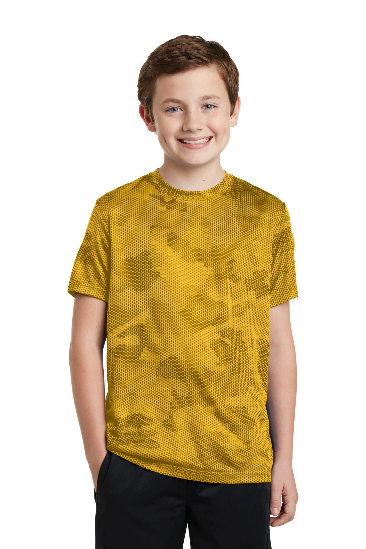 Sport-Tek- Sport-Tek® Youth CamoHex Tee. YST370-Medtech- 3