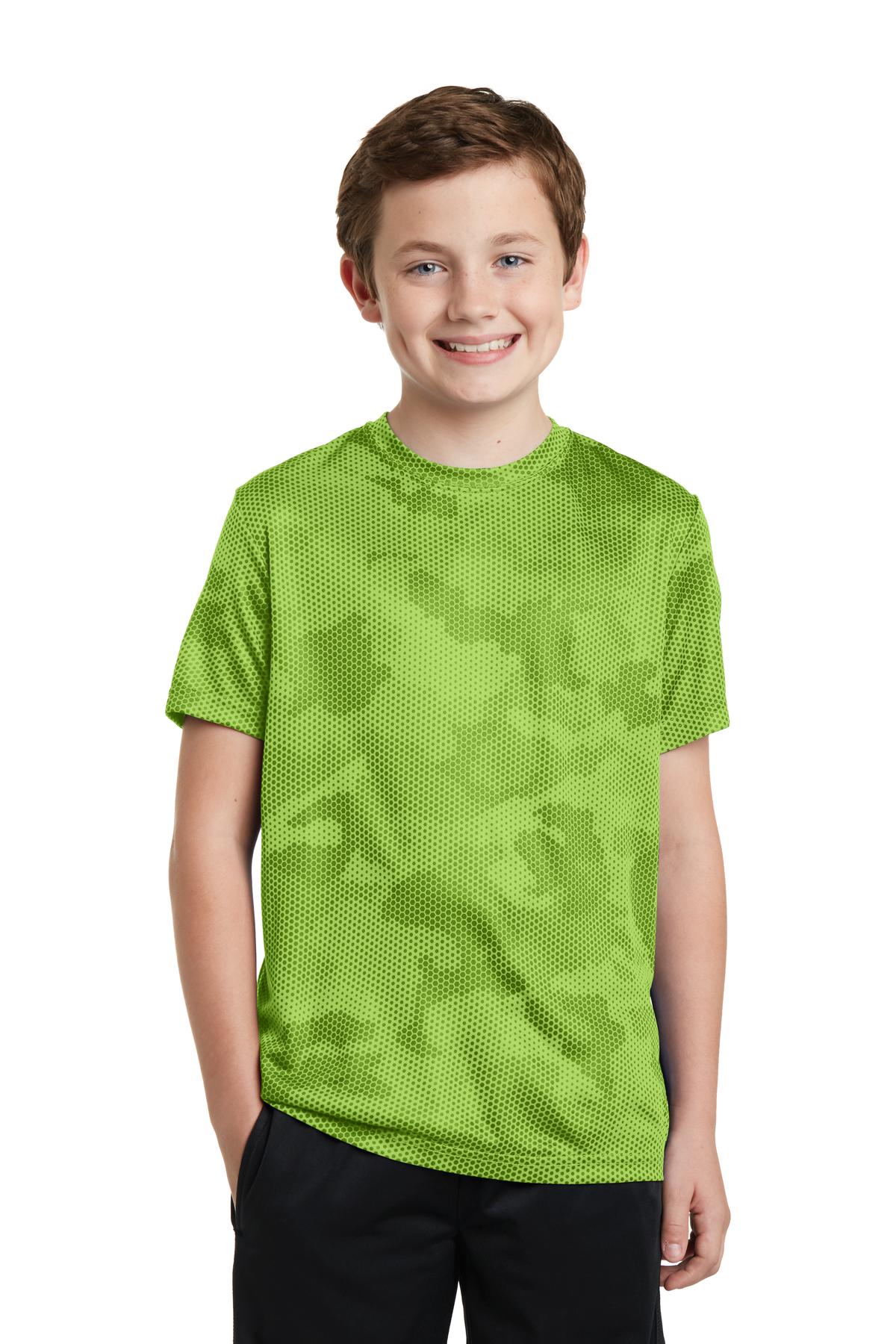 Sport-Tek- Sport-Tek® Youth CamoHex Tee. YST370-Medtech- 5