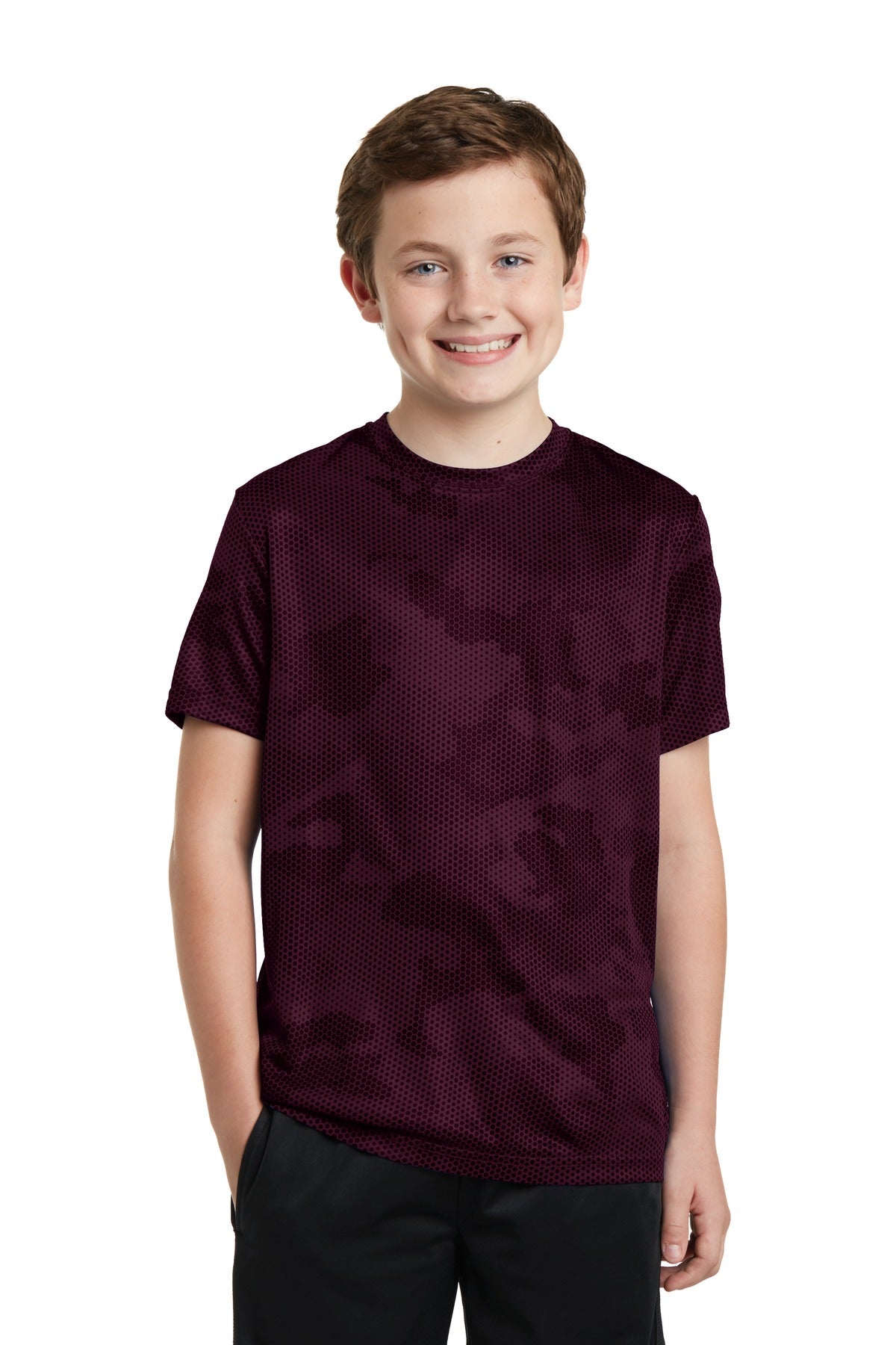 Sport-Tek- Sport-Tek® Youth CamoHex Tee. YST370-Medtech- 6