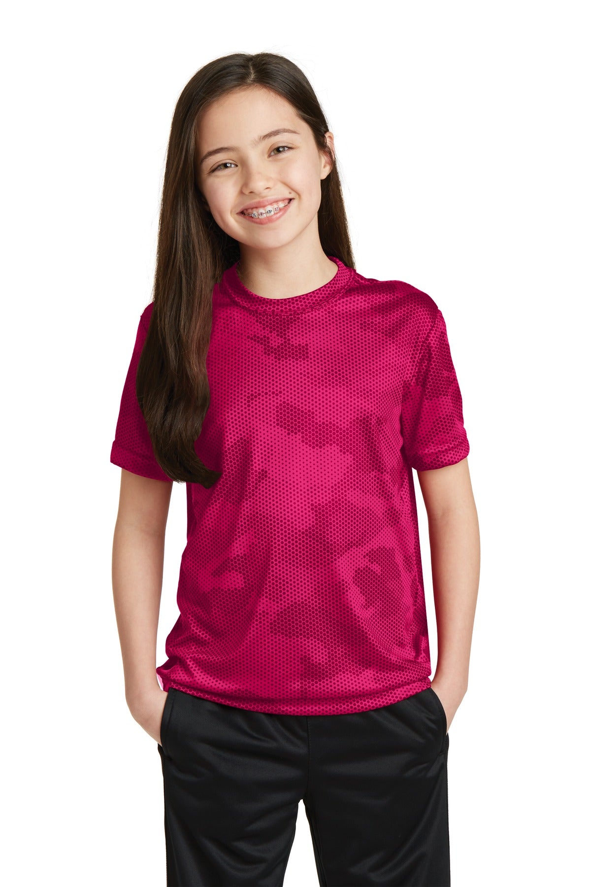 Sport-Tek- Sport-Tek® Youth CamoHex Tee. YST370-Medtech- 8