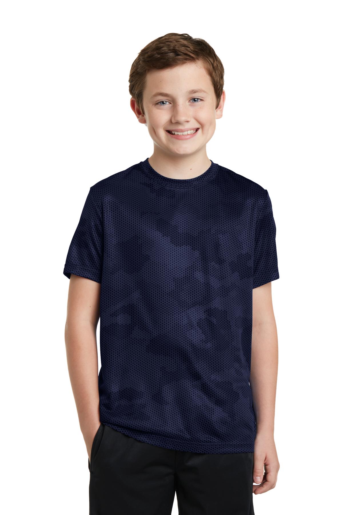 Sport-Tek- Sport-Tek® Youth CamoHex Tee. YST370-Medtech- 10