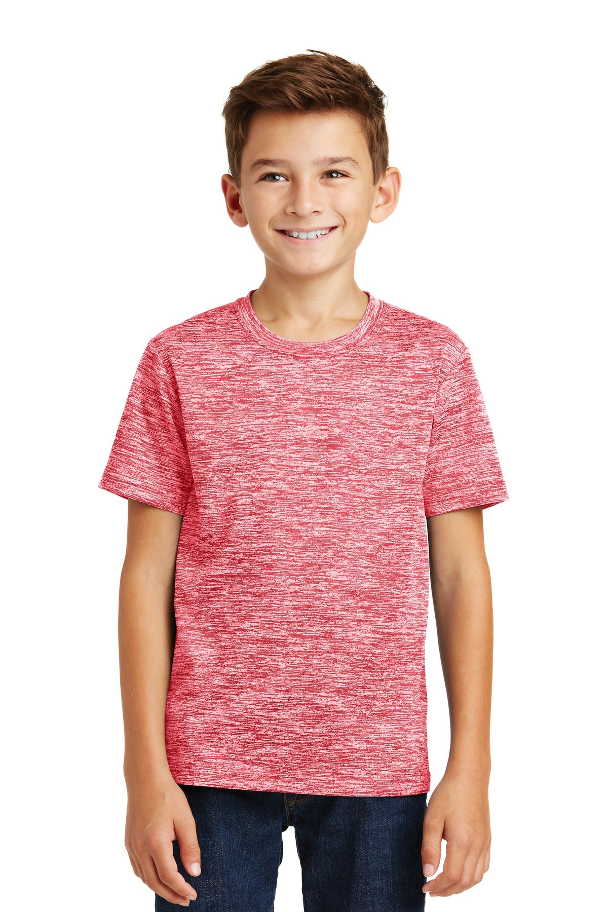 Sport-Tek- Sport-Tek® Youth PosiCharge® Electric Heather Tee. YST390-Medtech- 4