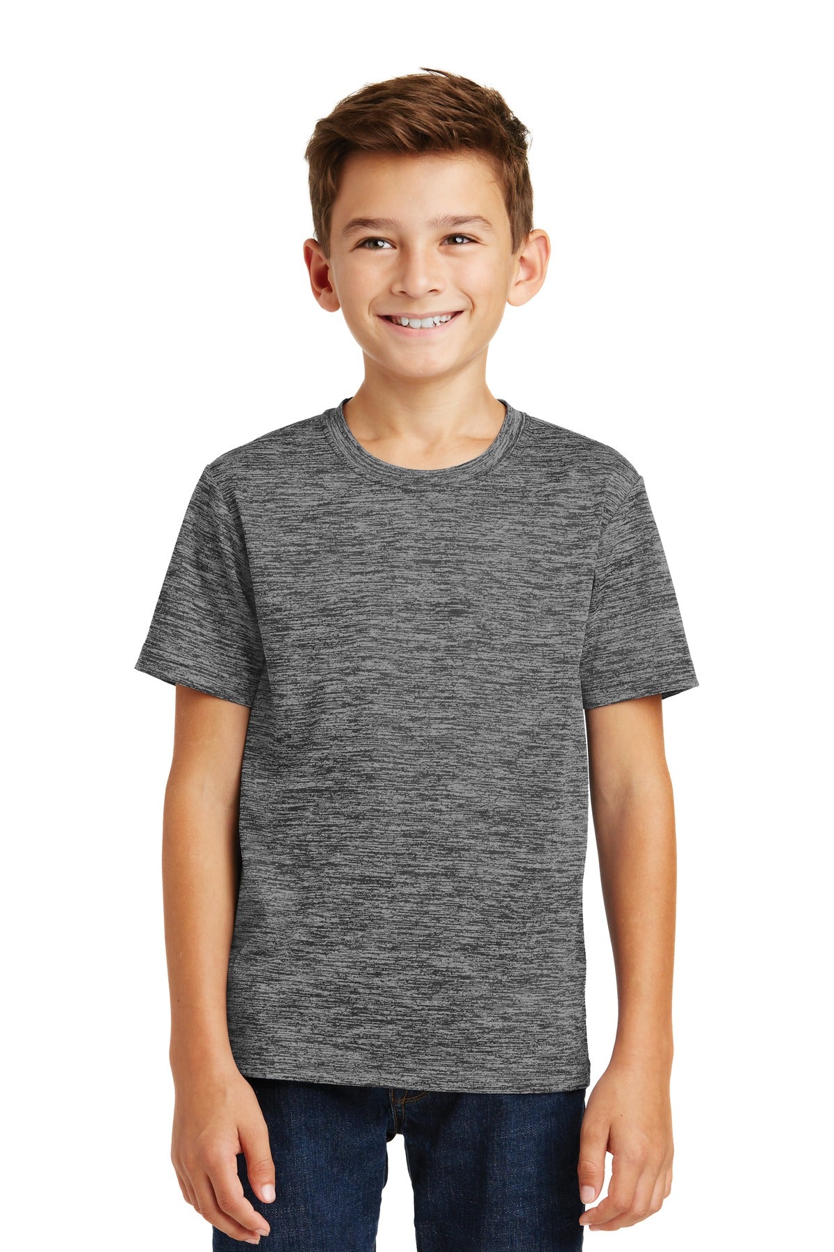 Sport-Tek- Sport-Tek® Youth PosiCharge® Electric Heather Tee. YST390-Medtech- 5