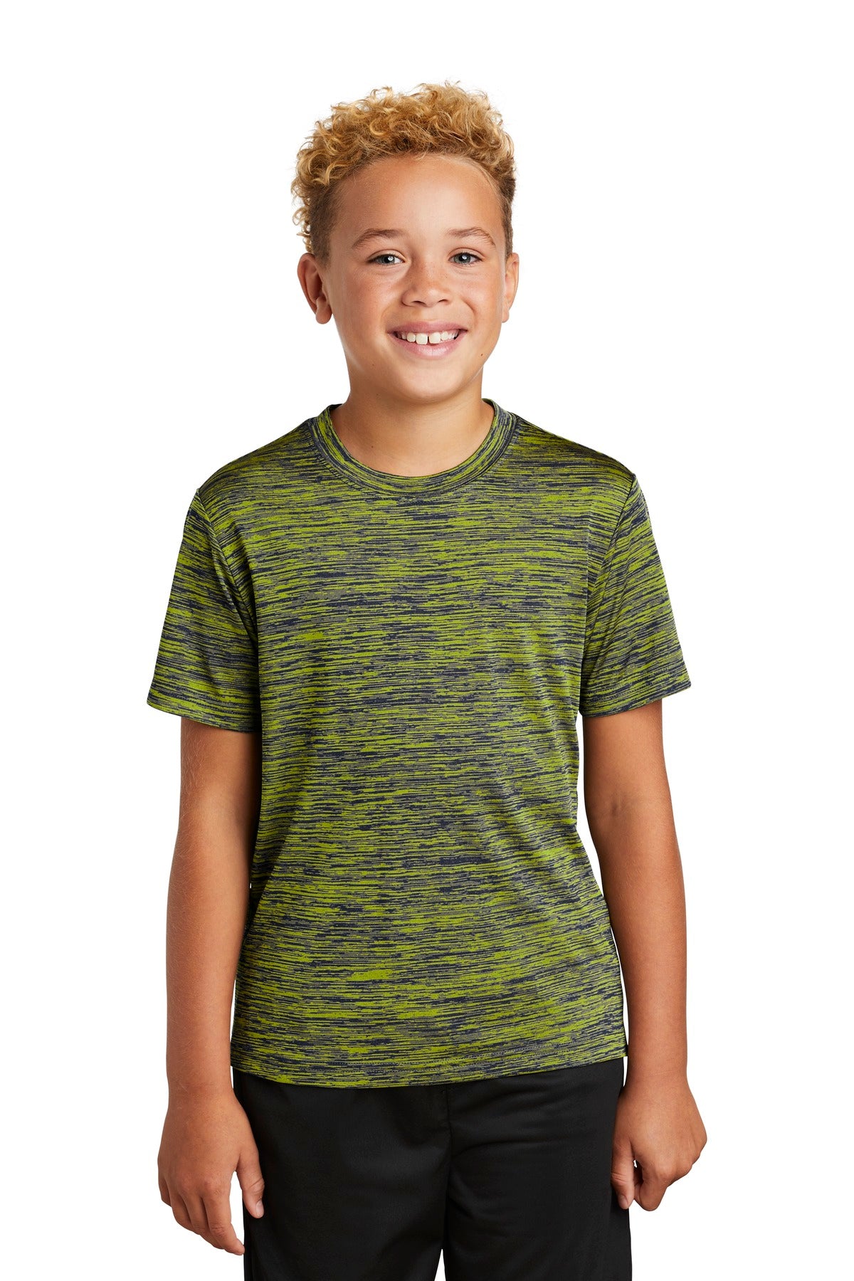 Sport-Tek- Sport-Tek® Youth PosiCharge® Electric Heather Tee. YST390-Medtech- 7