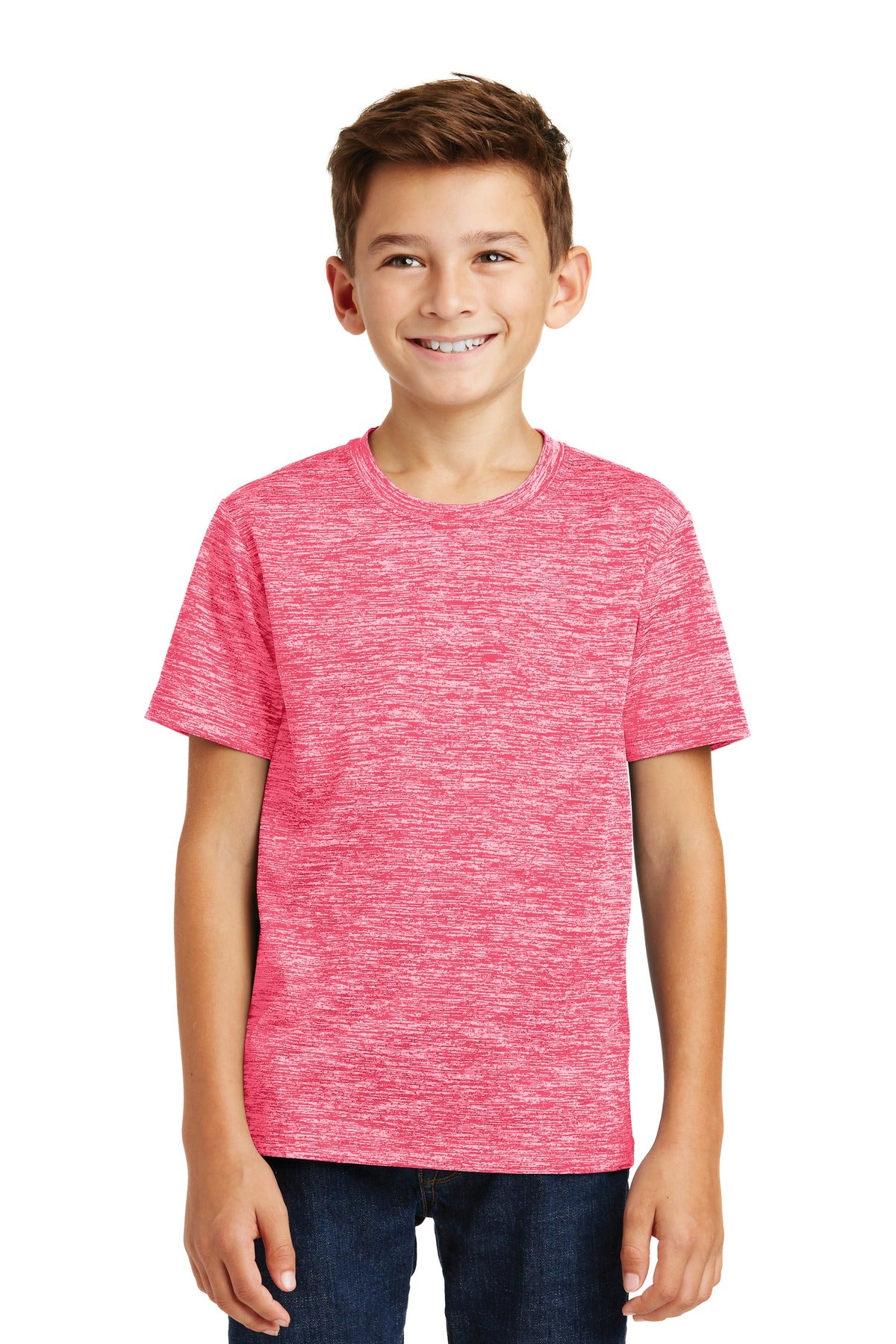 Sport-Tek- Sport-Tek® Youth PosiCharge® Electric Heather Tee. YST390-Medtech- 8