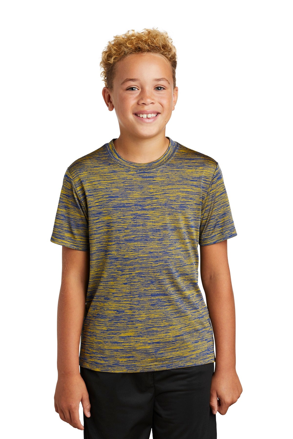 Sport-Tek- Sport-Tek® Youth PosiCharge® Electric Heather Tee. YST390-Medtech- 11