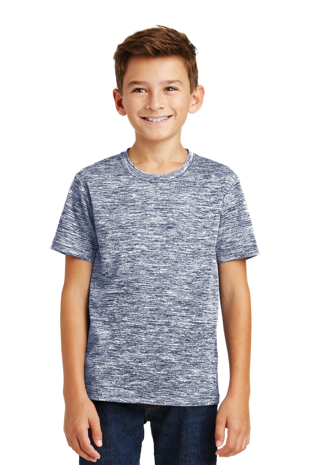 Sport-Tek- Sport-Tek® Youth PosiCharge® Electric Heather Tee. YST390-Medtech- 9