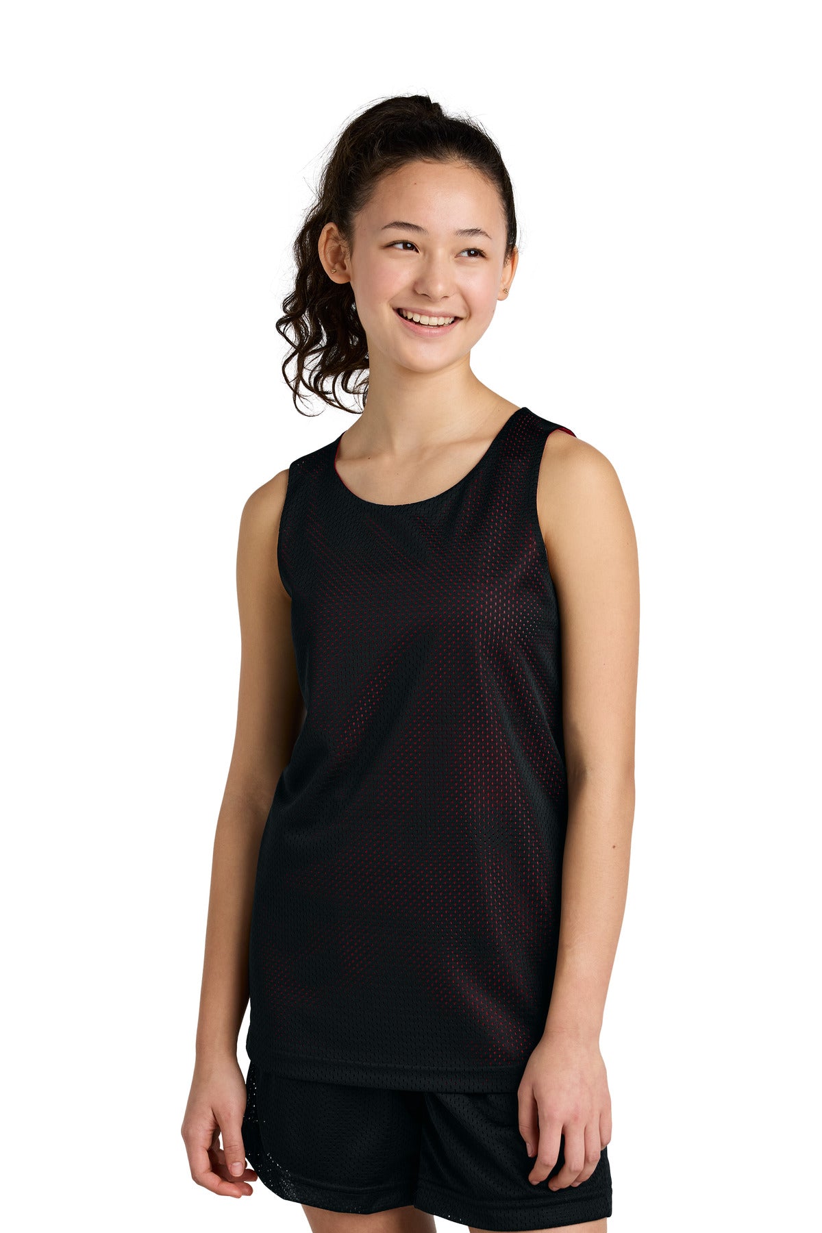 Sport-Tek- Sport-Tek® Youth PosiCharge® Reversible Mesh Tank YST5000-Medtech- 1