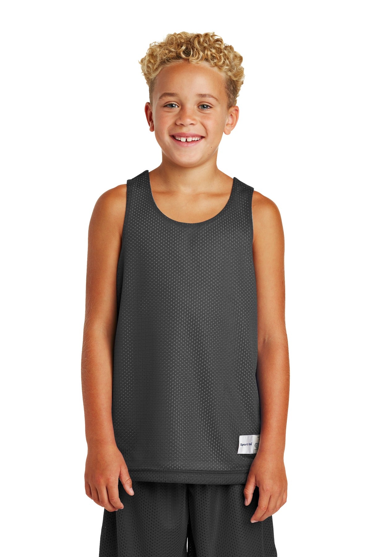 Sport-Tek- Sport-Tek® Youth PosiCharge® Classic Mesh Reversible Tank. YST500-Medtech- 5