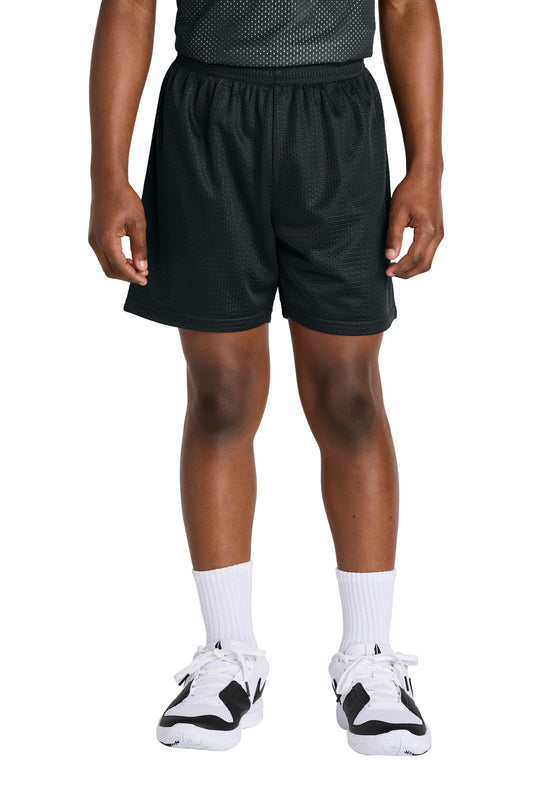 Sport-Tek- Sport-Tek® Youth PosiCharge® Mesh 5" Short YST5100-Medtech- 1