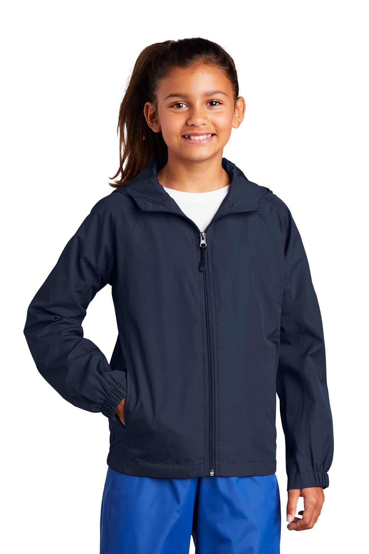 Sport-Tek- Sport-Tek® Youth Hooded Raglan Jacket. YST73-Medtech- 2