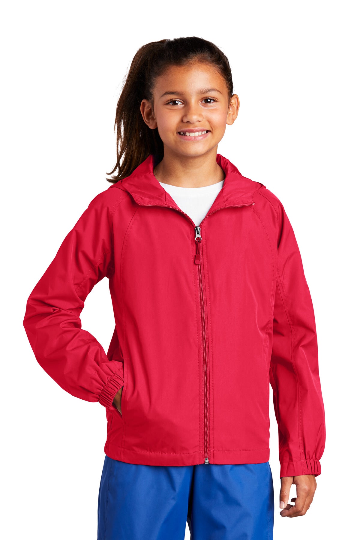 Sport-Tek- Sport-Tek® Youth Hooded Raglan Jacket. YST73-Medtech- 3