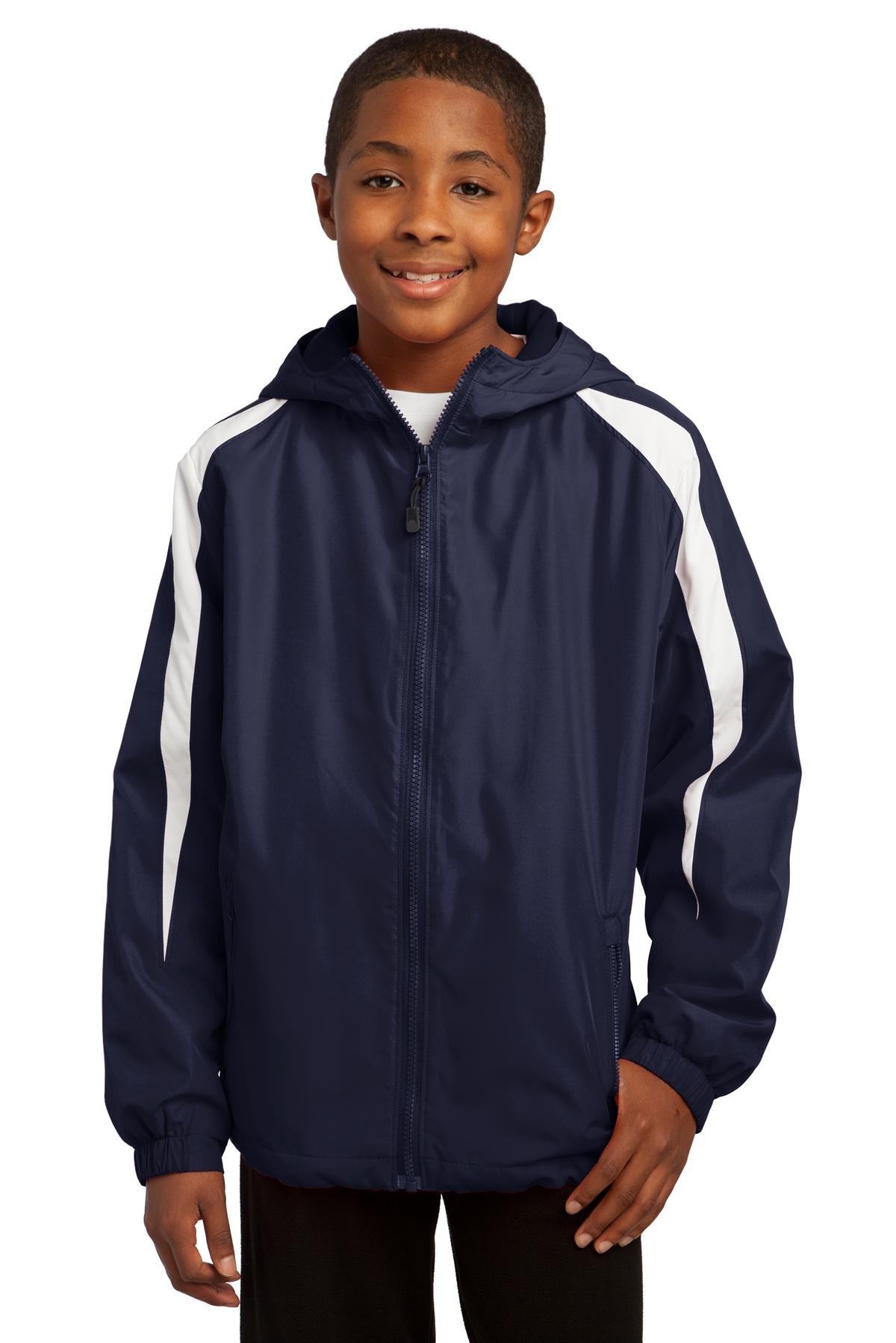 Sport-Tek- Sport-Tek® Youth Fleece-Lined Colorblock Jacket. YST81-Medtech- 2