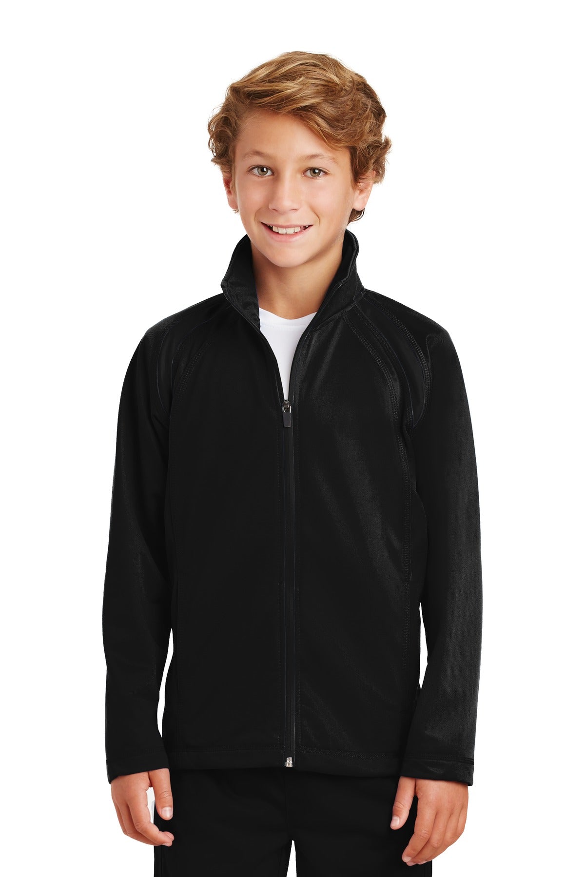 Sport-Tek- Sport-Tek® Youth Tricot Track Jacket. YST90-Medtech- 1