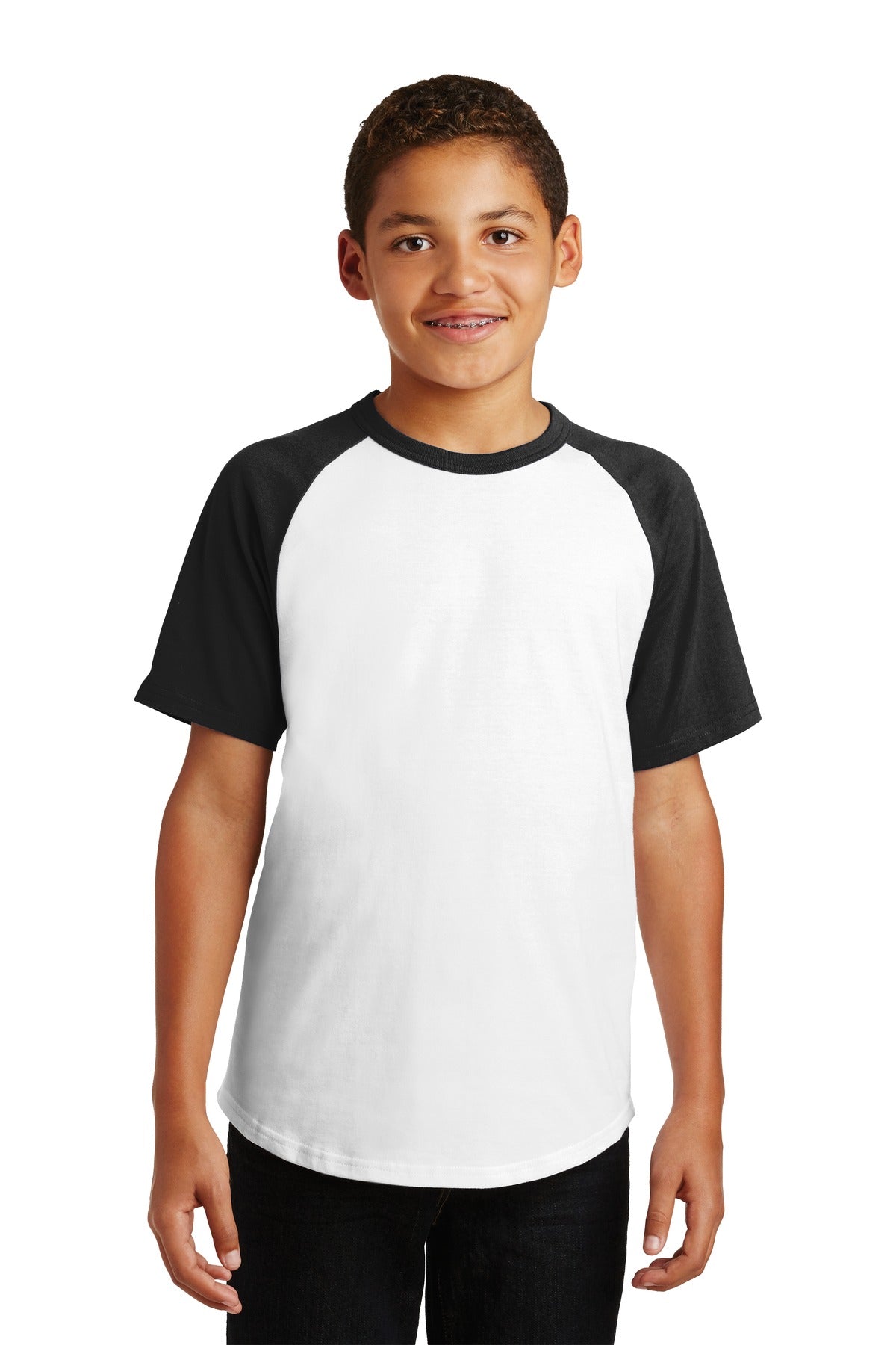 Sport-Tek- Sport-Tek® Youth Short Sleeve Colorblock Raglan Jersey. YT201-Medtech- 3