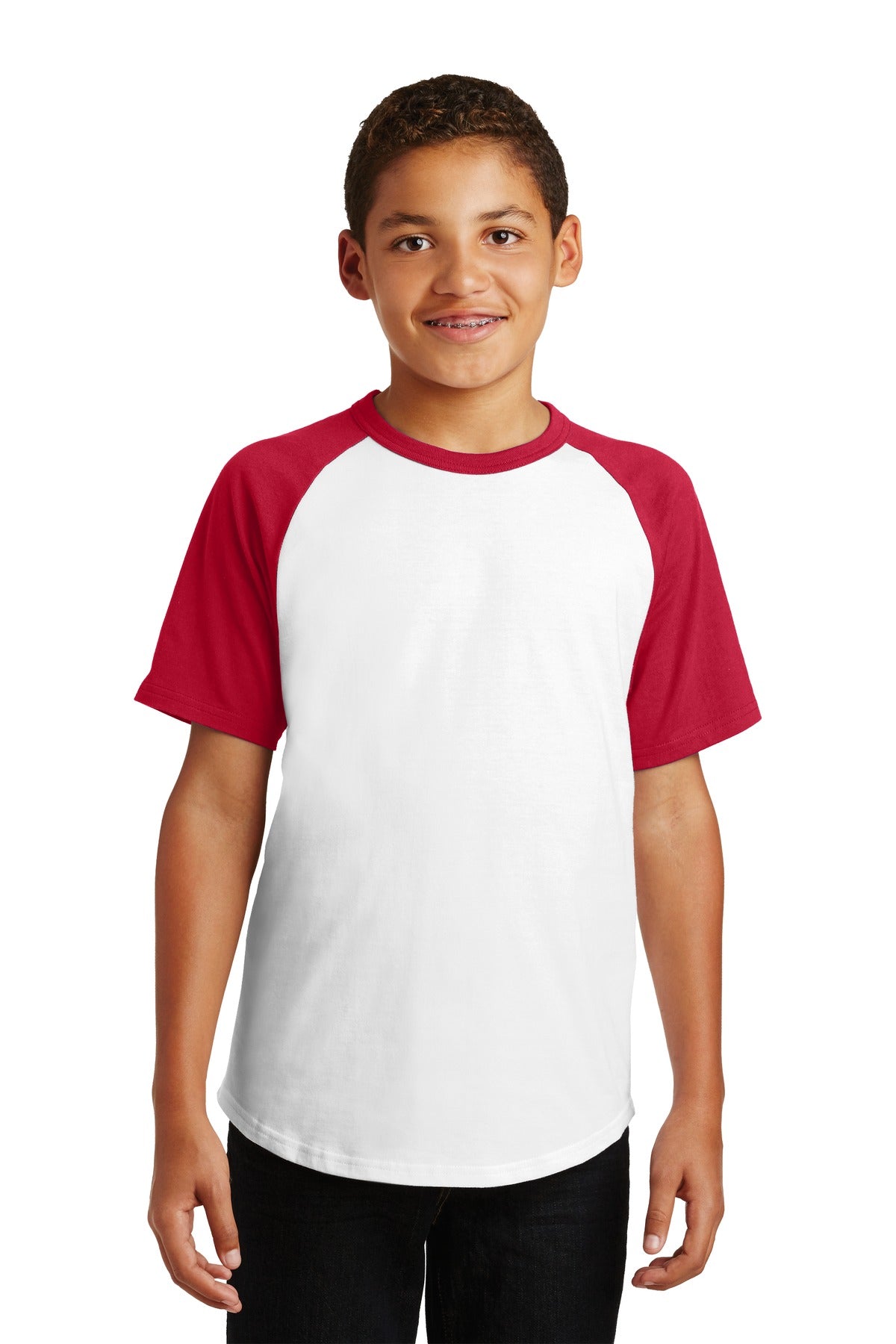 Sport-Tek- Sport-Tek® Youth Short Sleeve Colorblock Raglan Jersey. YT201-Medtech- 5