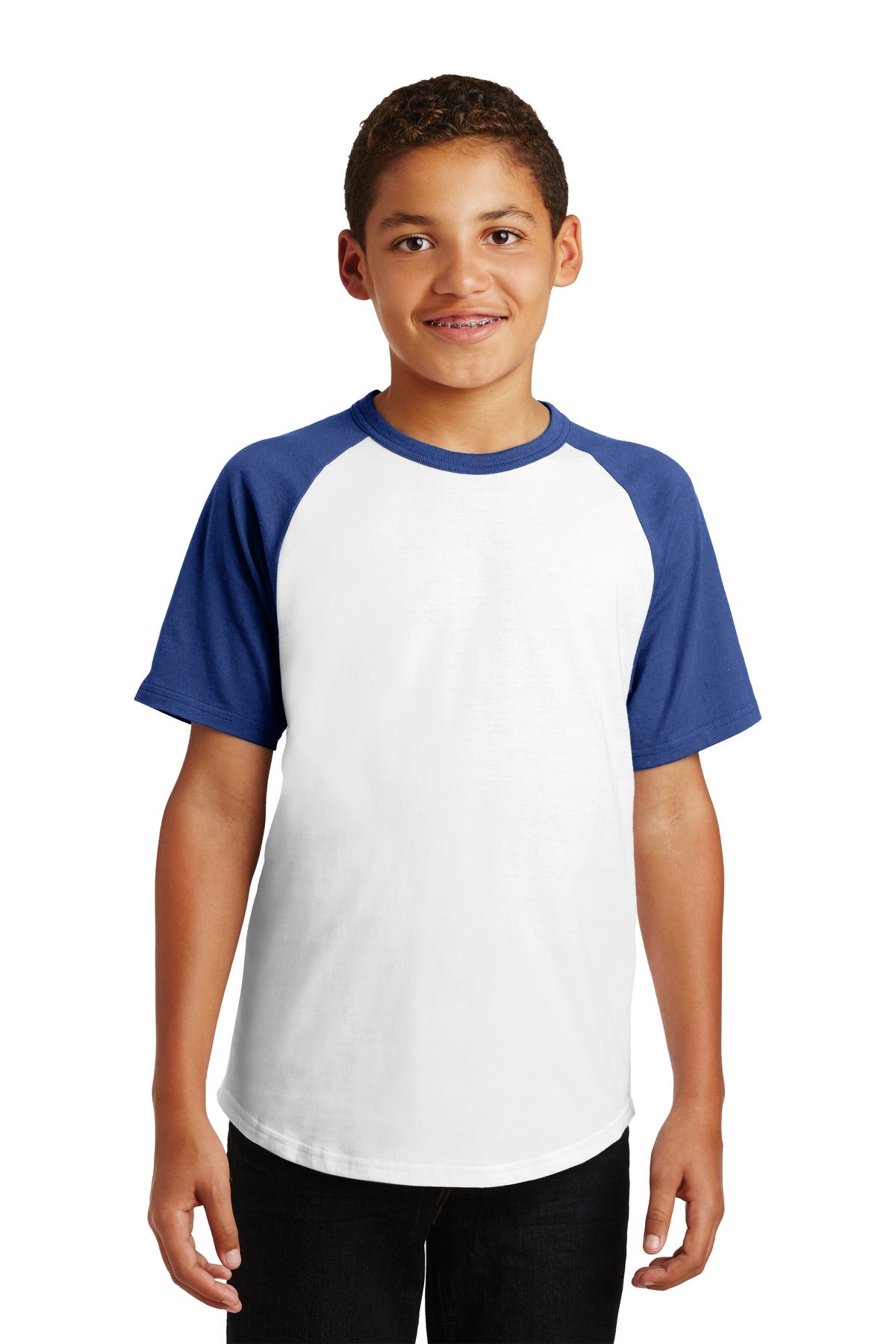 Sport-Tek- Sport-Tek® Youth Short Sleeve Colorblock Raglan Jersey. YT201-Medtech- 6