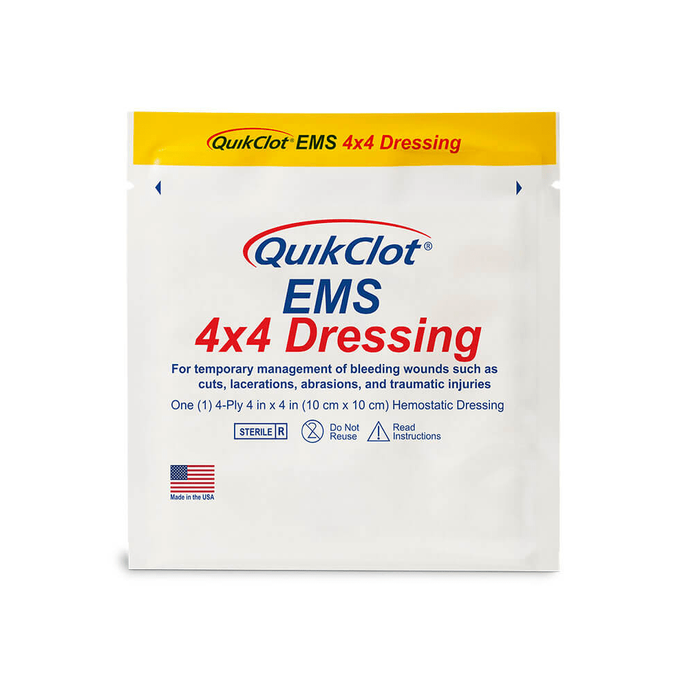 Z-Medica® QuikClot® EMS Dressing, 4” x 4”