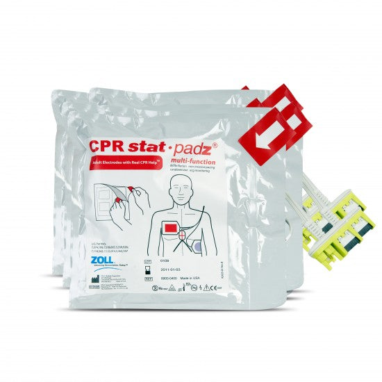  ZOLL-ZOLL® CPR Stat-Padz® HVP M/F Electrodes, Adult pair-MedTech-1