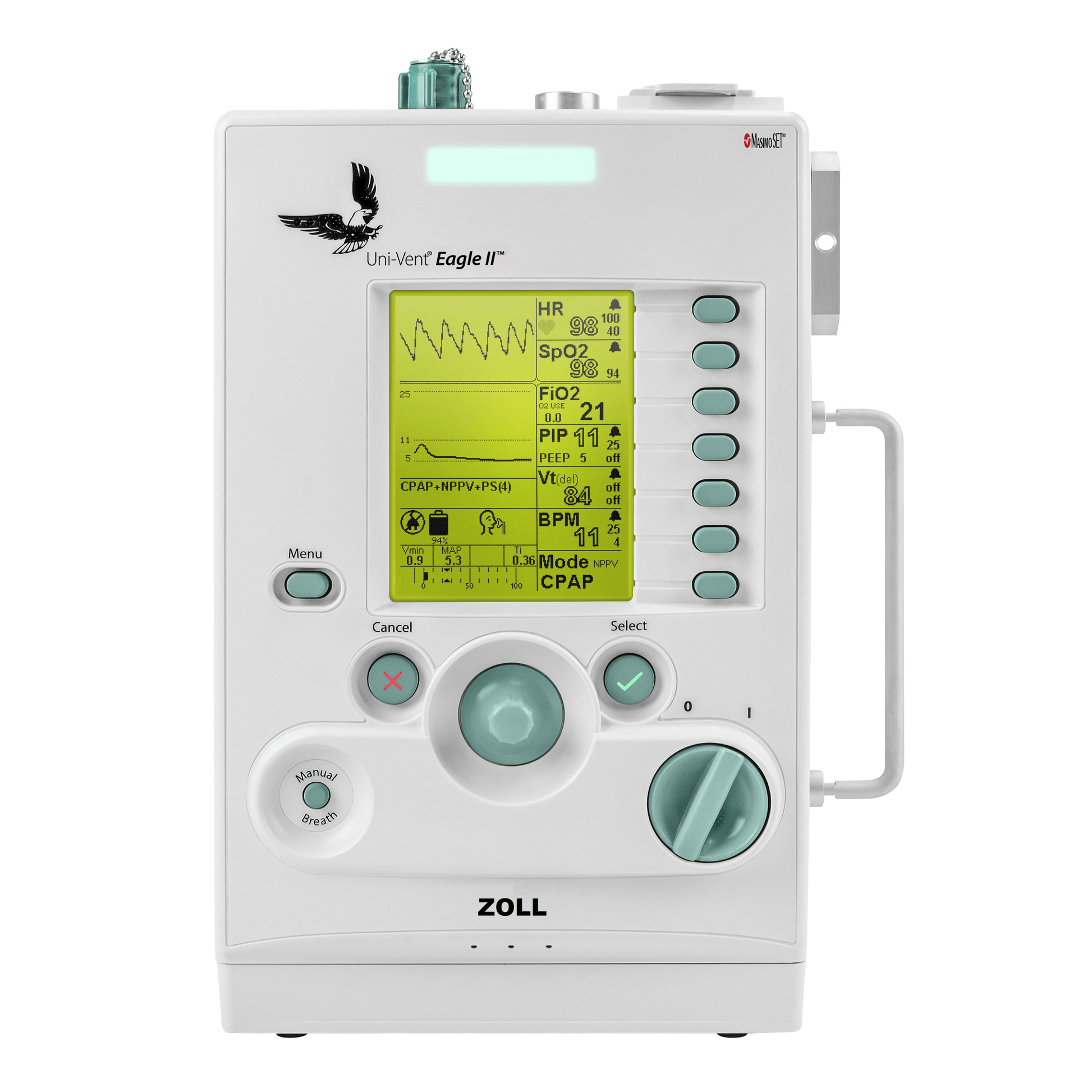 ZOLL Unit-Vent® Eagle II™ Portable Ventilator, Recertified