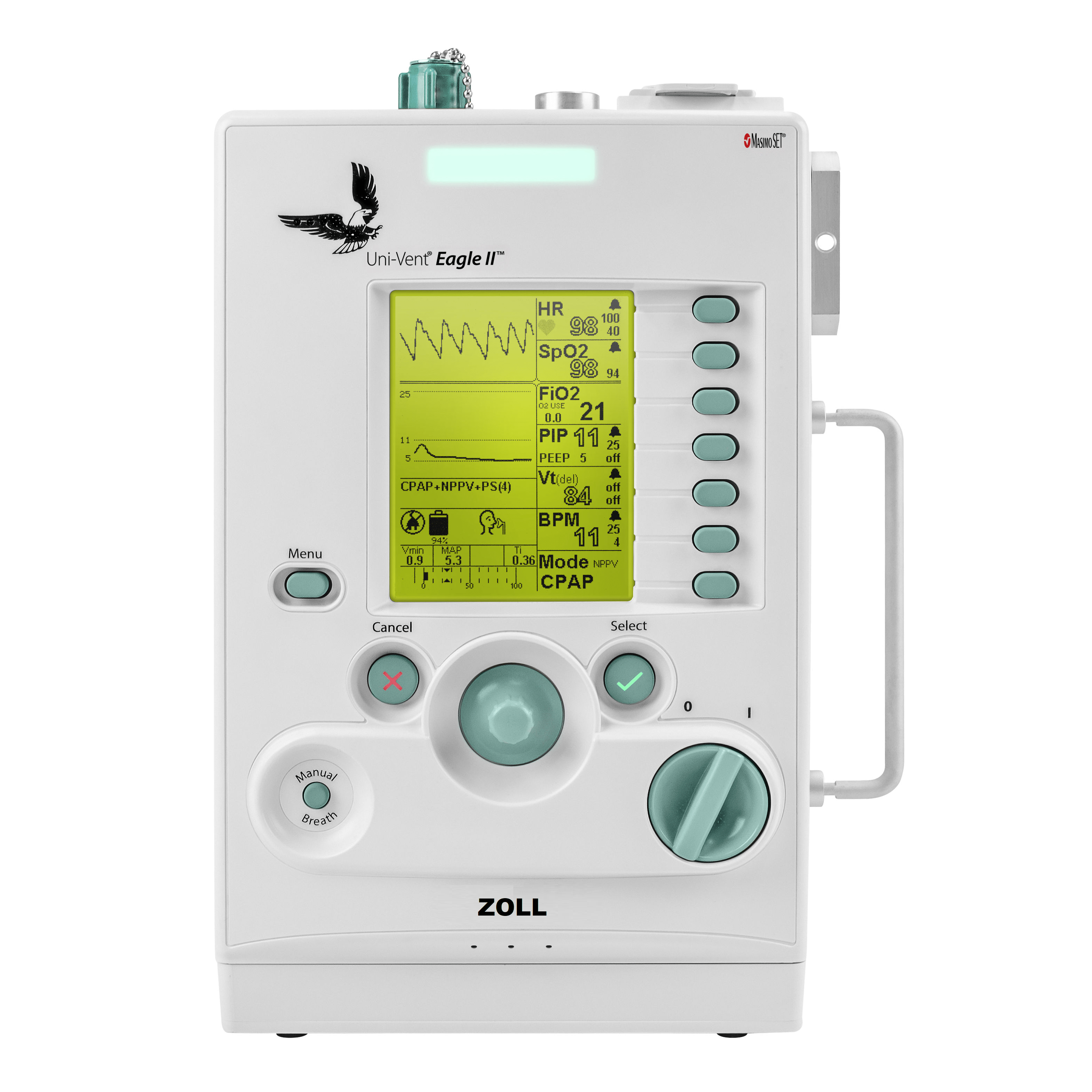 ZOLL Unit-Vent® Eagle II™ Portable Ventilator, Recertified