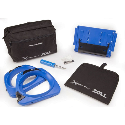 ZOLL Xtreme Pack II Case, Molded Rubber Case with Rear & Side Pockets